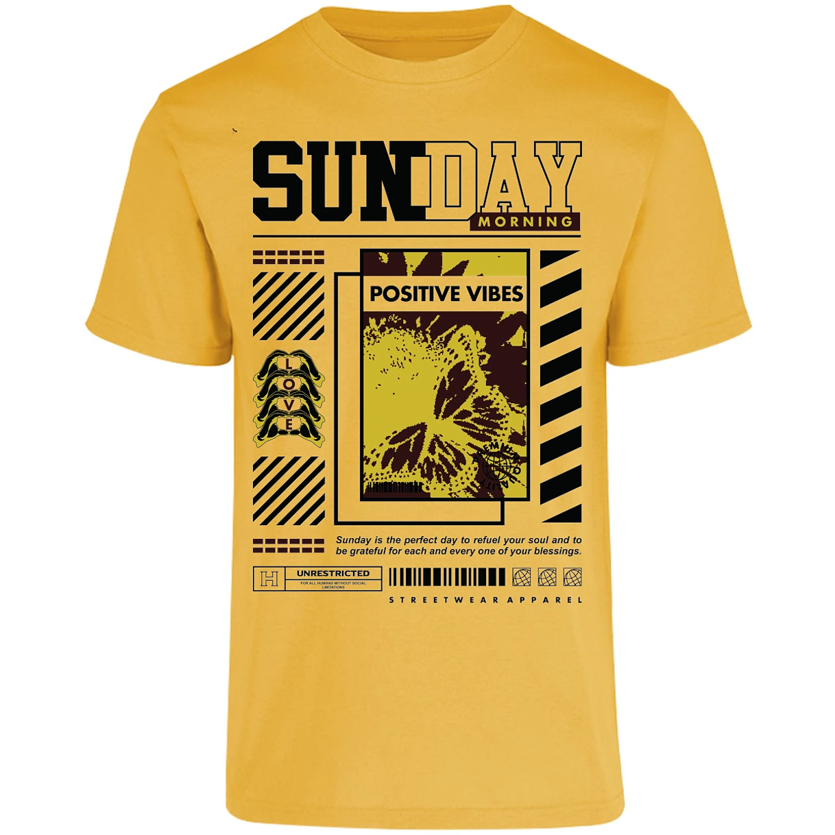 Playera Urbano Style Grateful Perfect Day 92 para Adulto 26