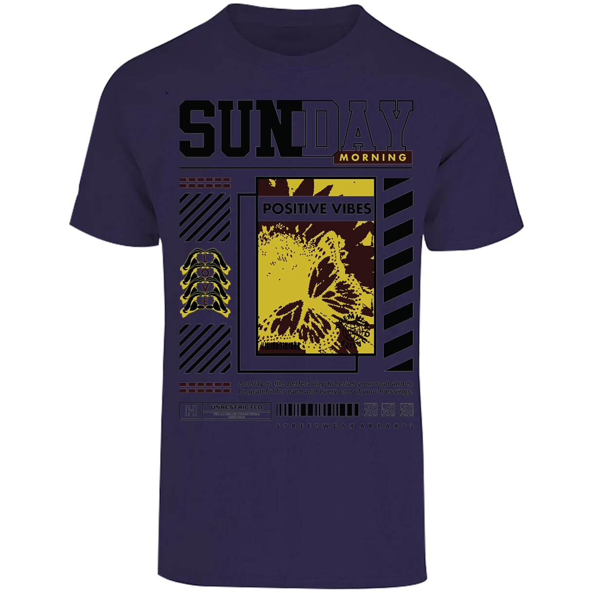 Playera Urbano Style Grateful Perfect Day 92 para Adulto 18