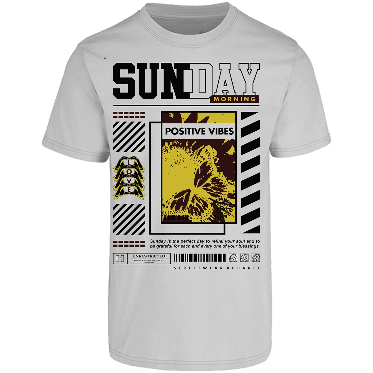 Playera Urbano Style Grateful Perfect Day 92 para Adulto 19