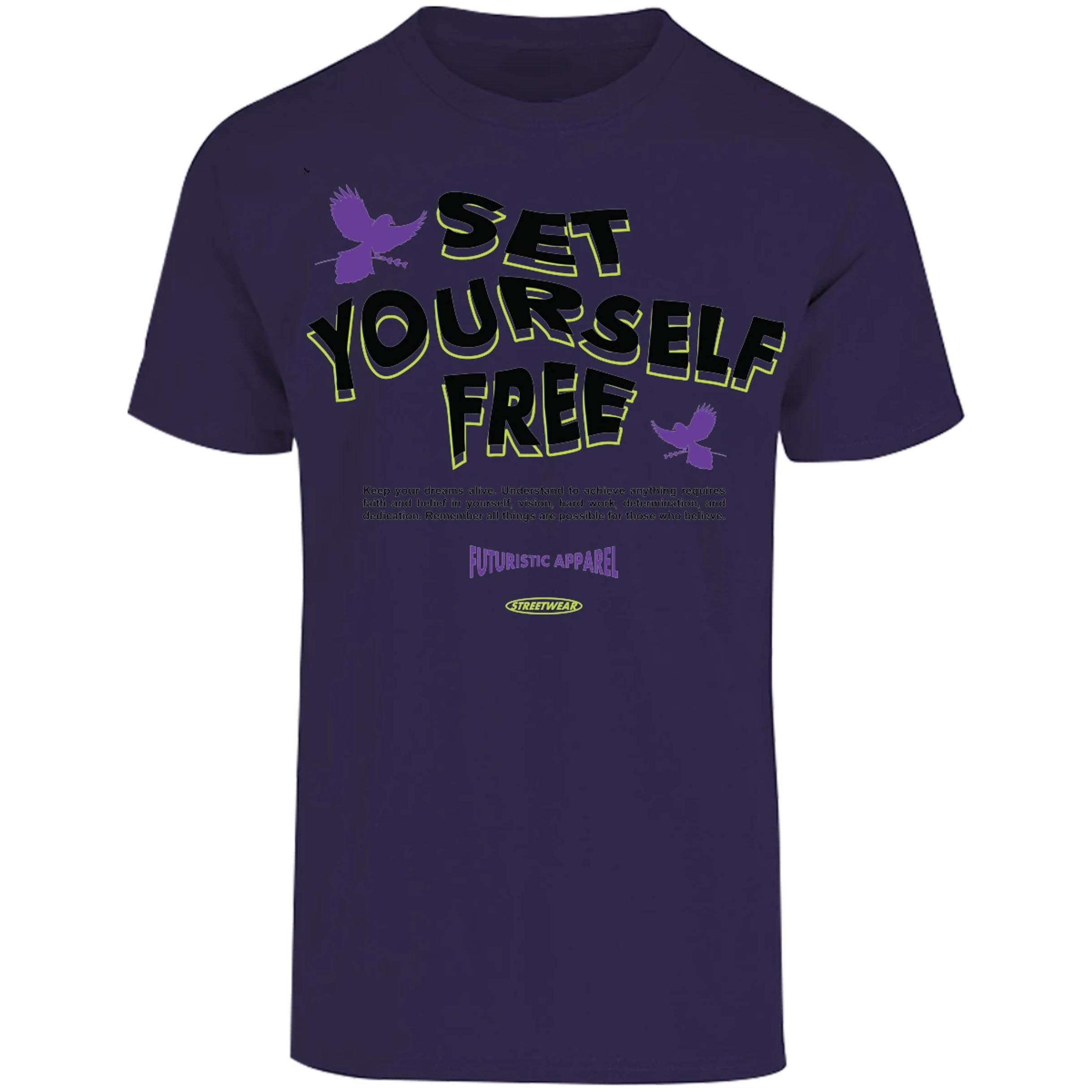 Playera Urbano Style Set Yourself Free 224 para Adulto 29