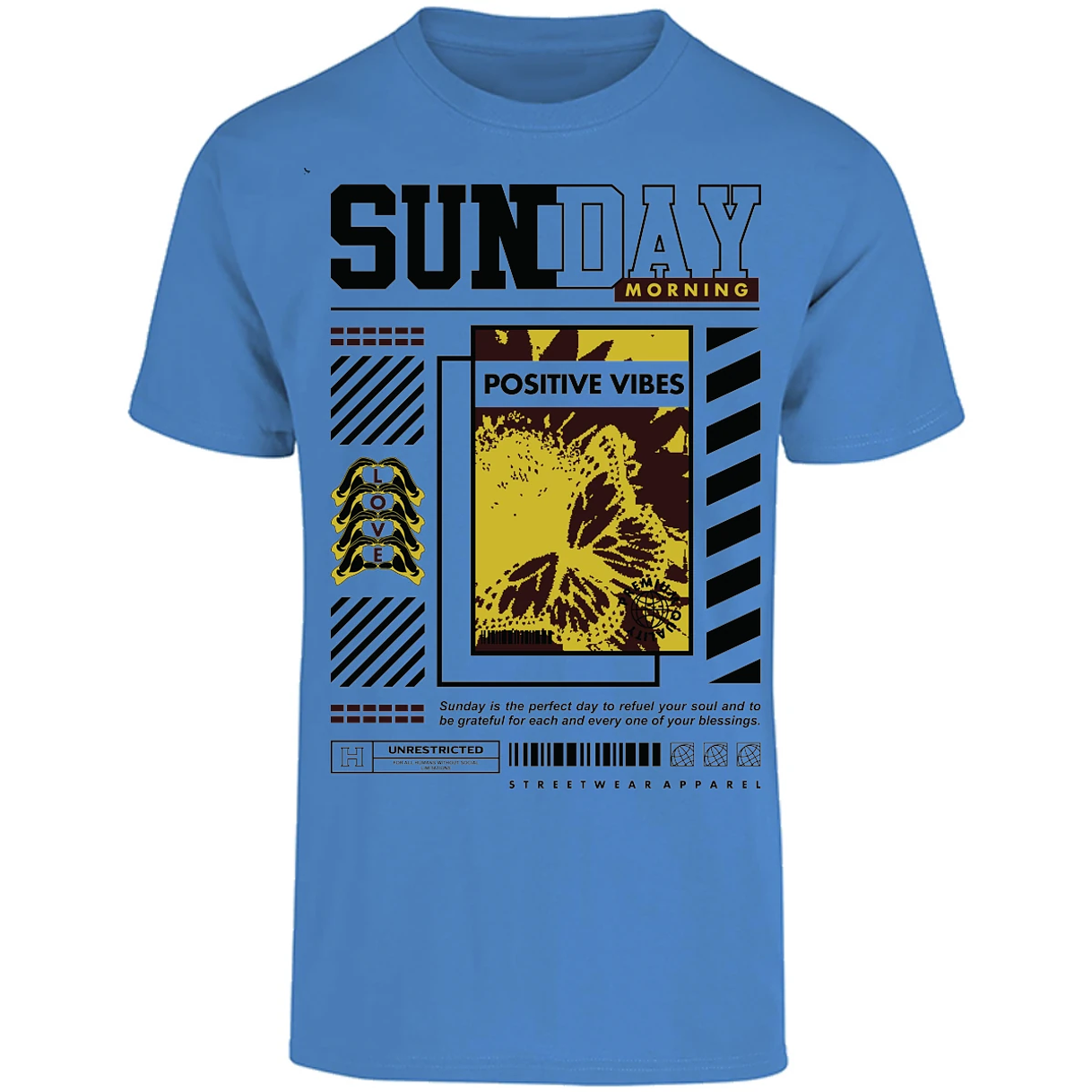 Playera Urbano Style Grateful Perfect Day 92 para Adulto 28