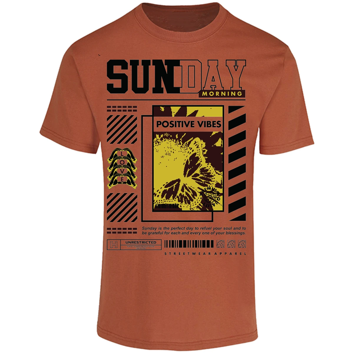 Playera Urbano Style Grateful Perfect Day 92 para Adulto 30