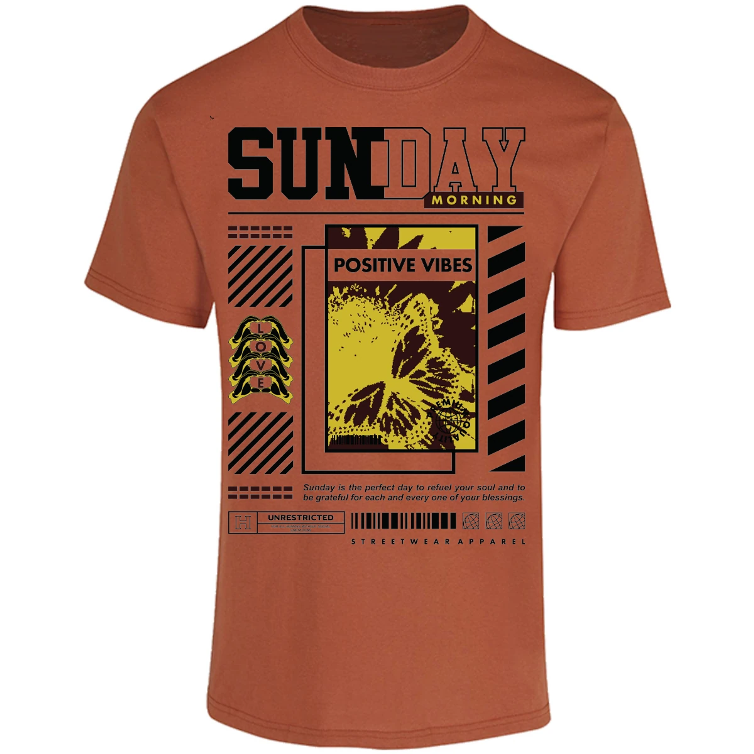 Playera Urbano Style Grateful Perfect Day 92 para Adulto 30