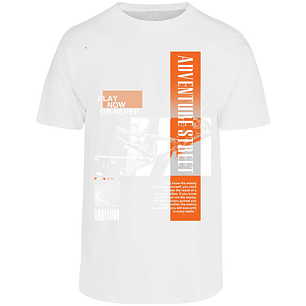 Playera Urbano Style Skate Play Now Or Never 155 para Adulto