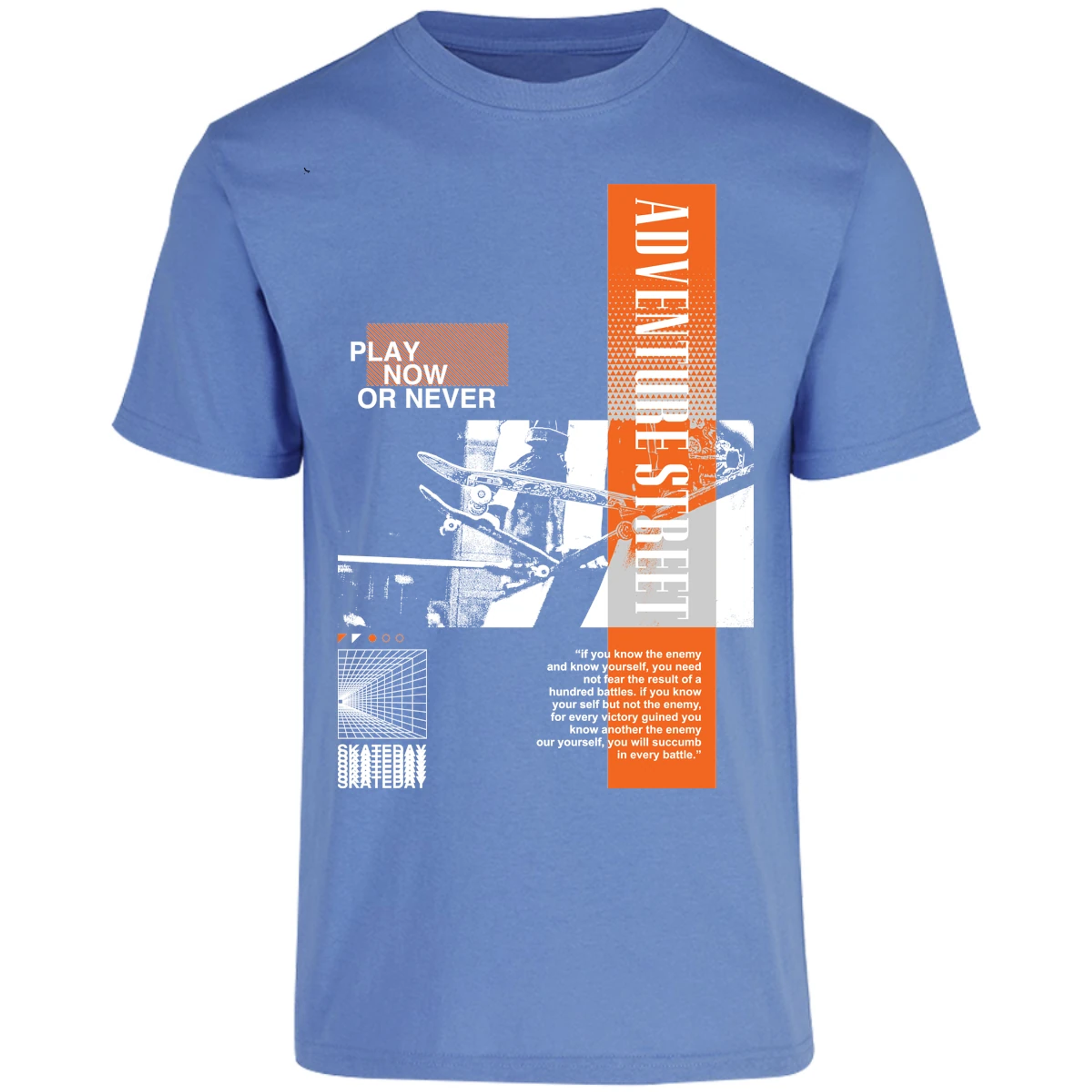 Playera Urbano Style Skate Play Now Or Never 155 para Adulto 2