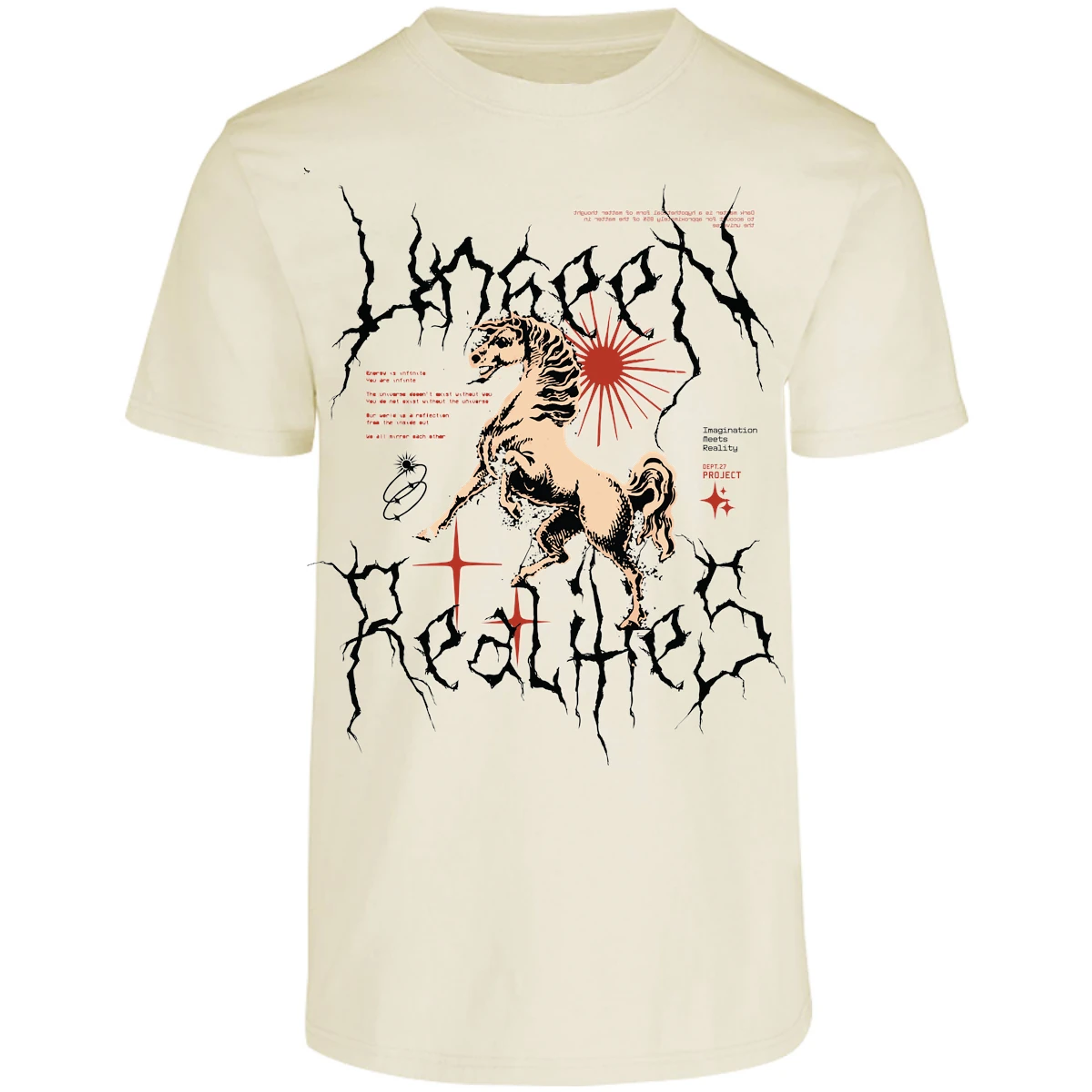 Playera Urbano Style Imagination Reality Project 154 para Adulto 28