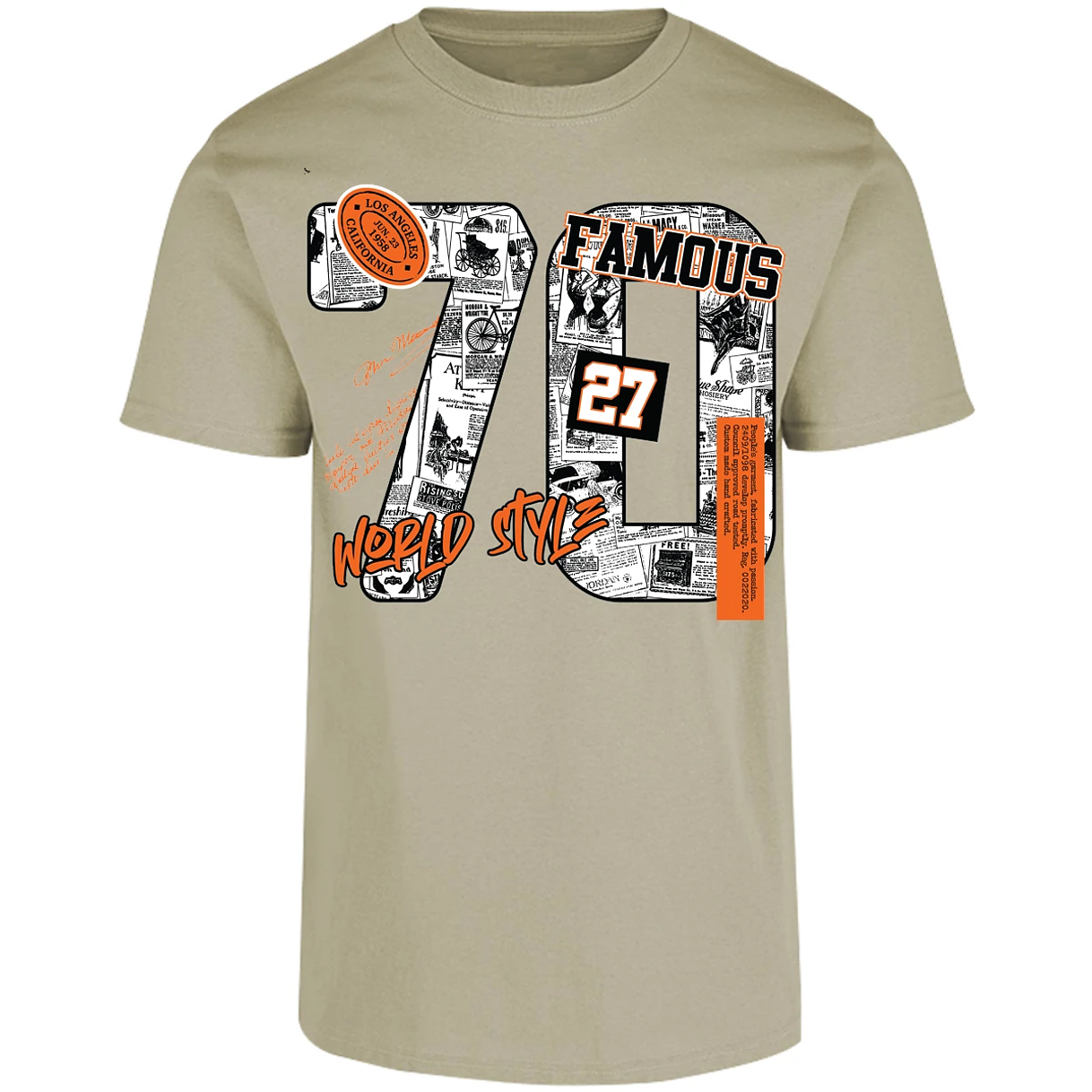 Playera Urbano Style Famous World Style 428 para Adulto 4