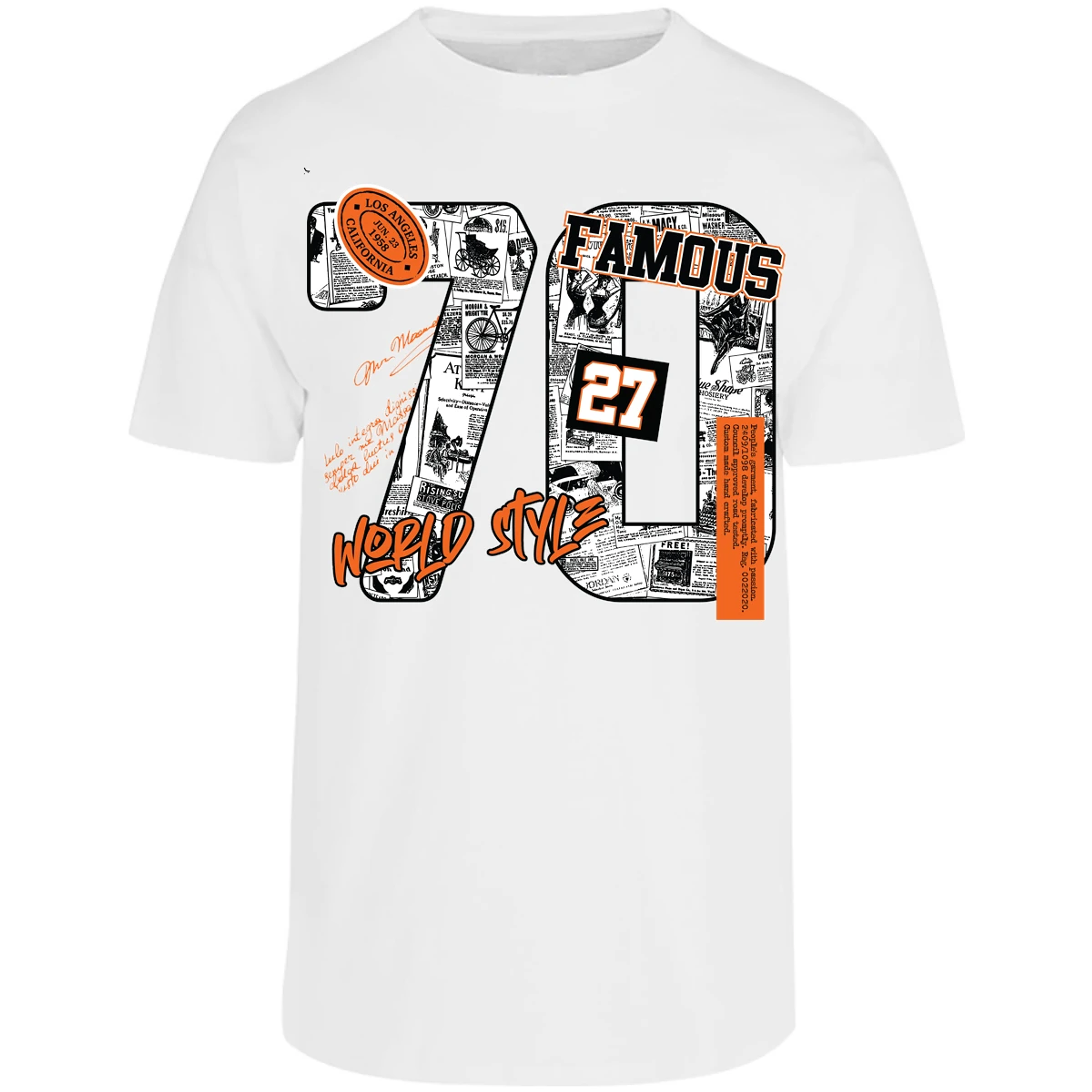 Playera Urbano Style Famous World Style 428 para Adulto 9