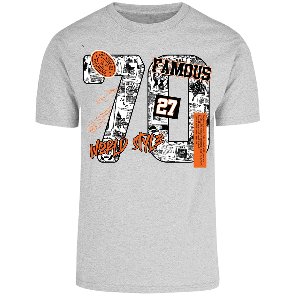 Playera Urbano Style Famous World Style 428 para Adulto 3