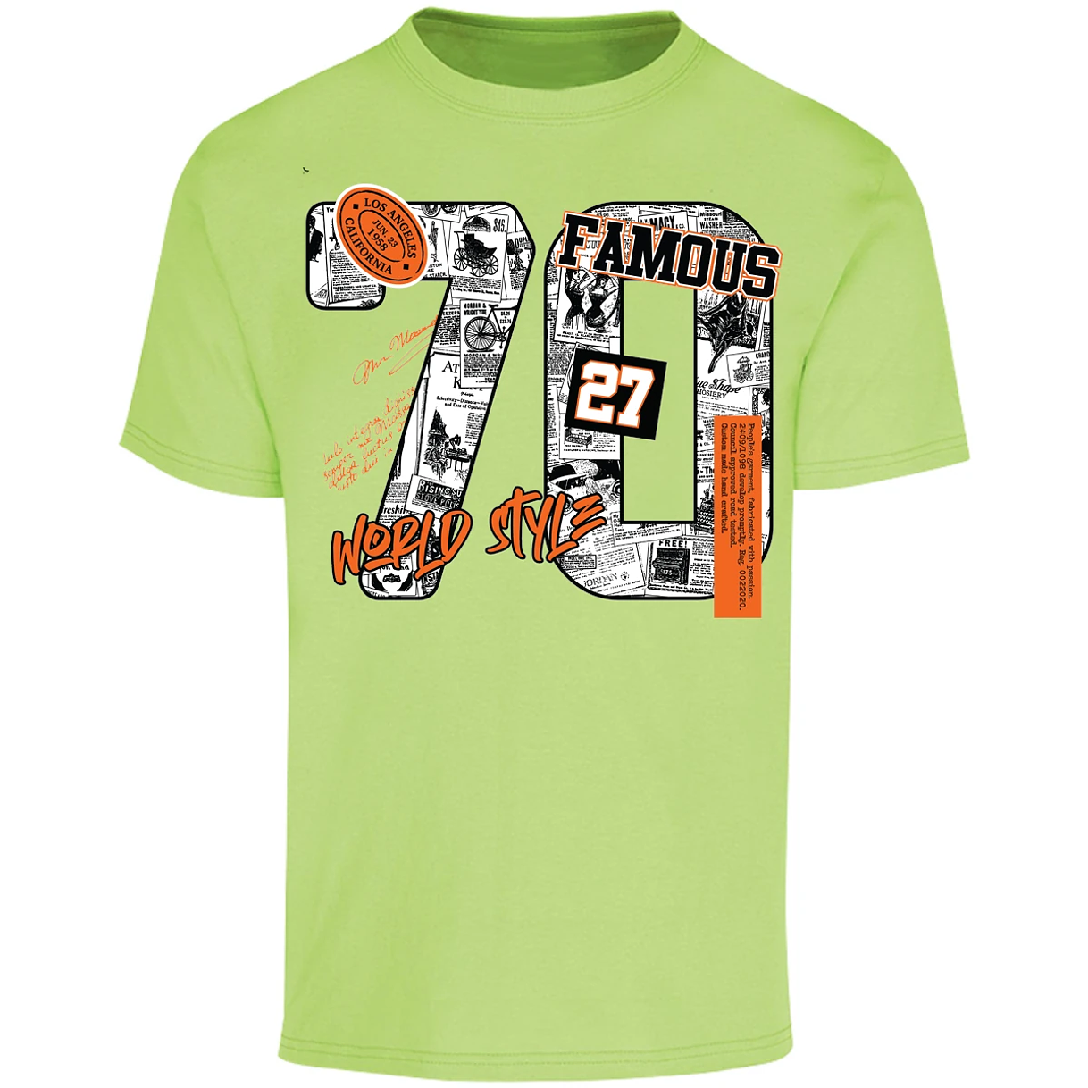 Playera Urbano Style Famous World Style 428 para Adulto 29