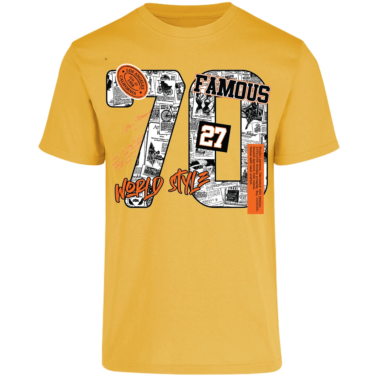 Playera Urbano Style Famous World Style 428 para Adulto 5