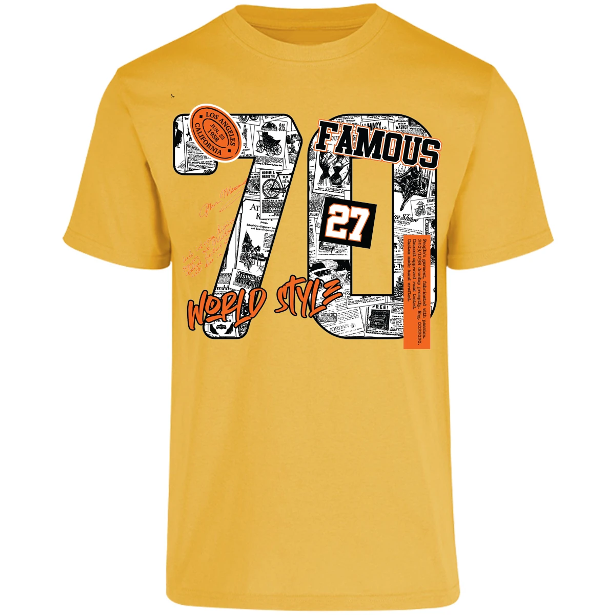 Playera Urbano Style Famous World Style 428 para Adulto 5