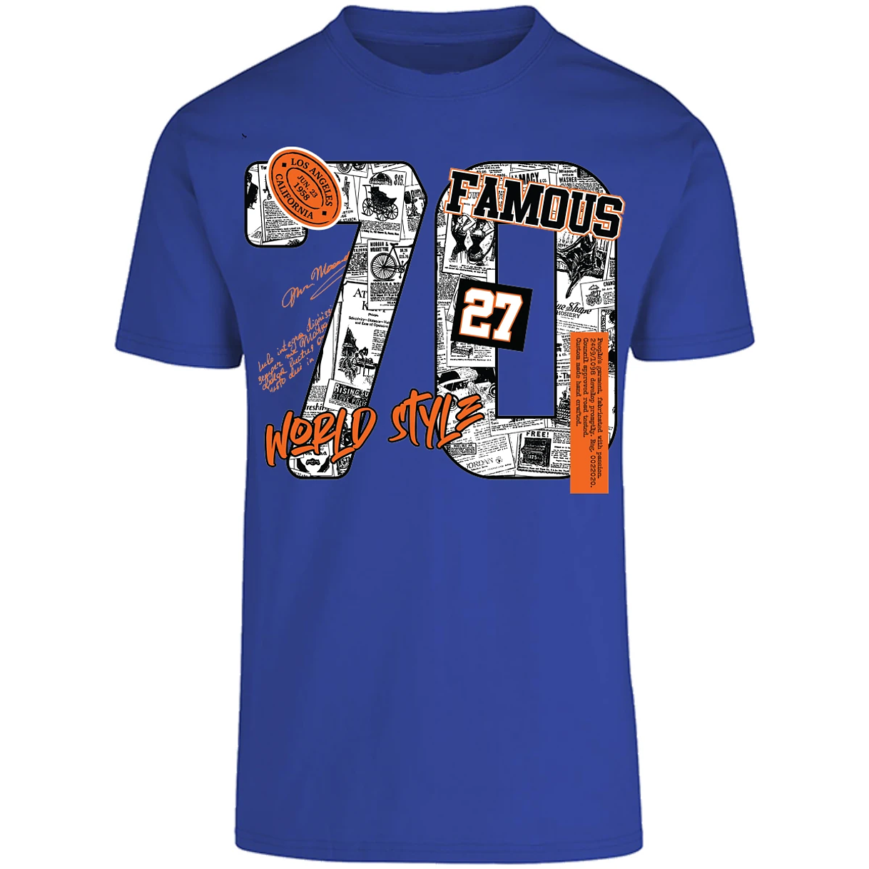 Playera Urbano Style Famous World Style 428 para Adulto 2