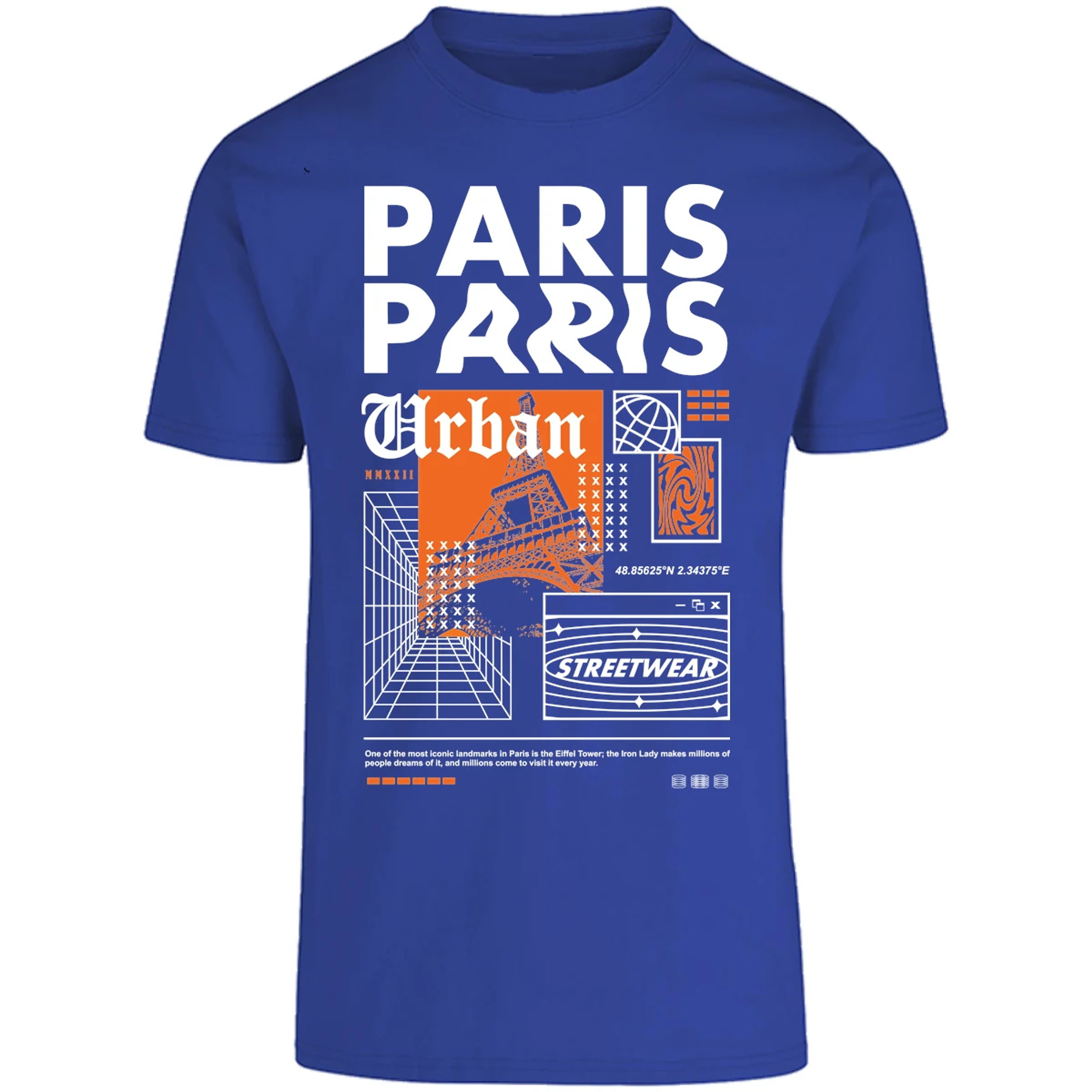Playera Urbano Style Paris Urban 89 para Adulto 1
