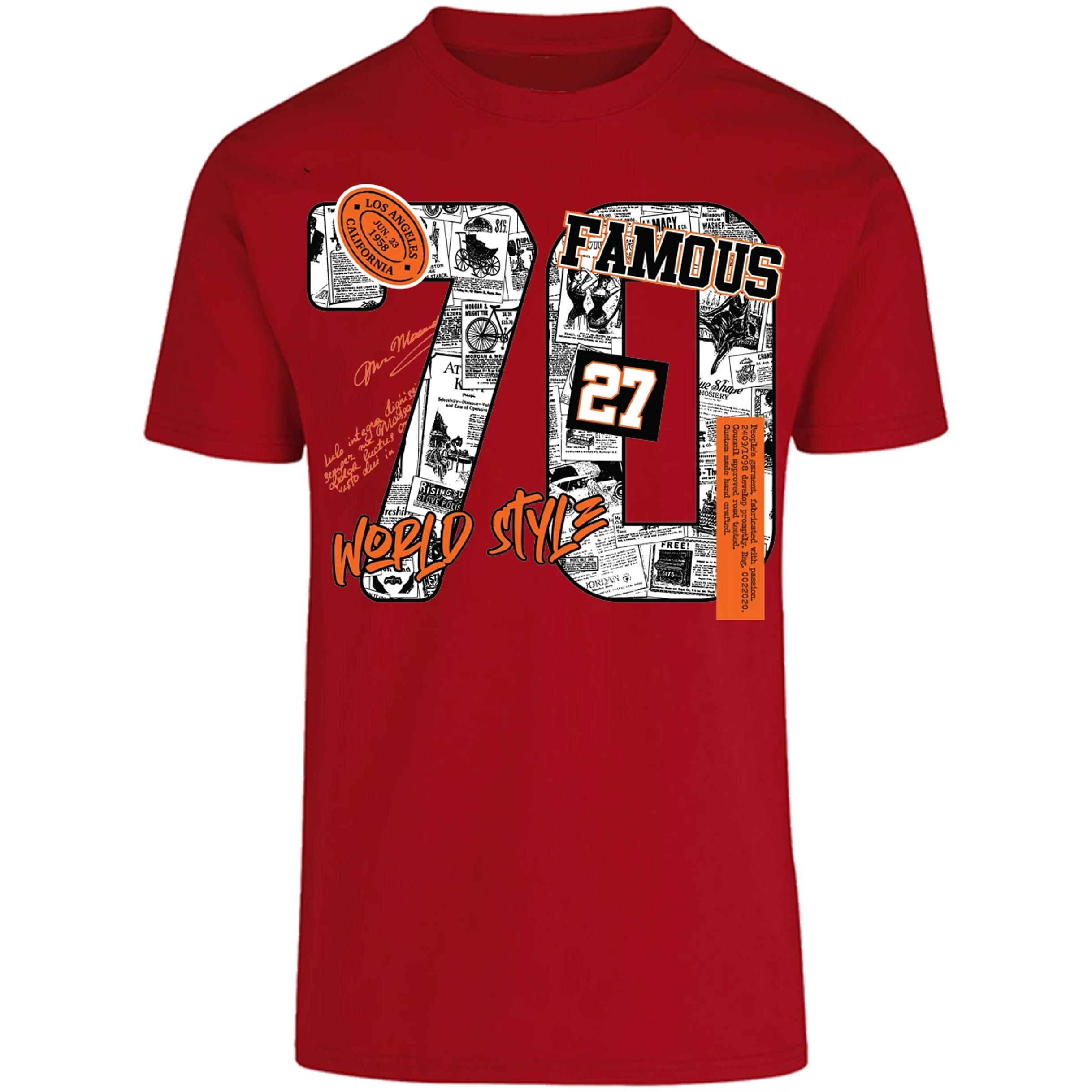 Playera Urbano Style Famous World Style 428 para Adulto 18