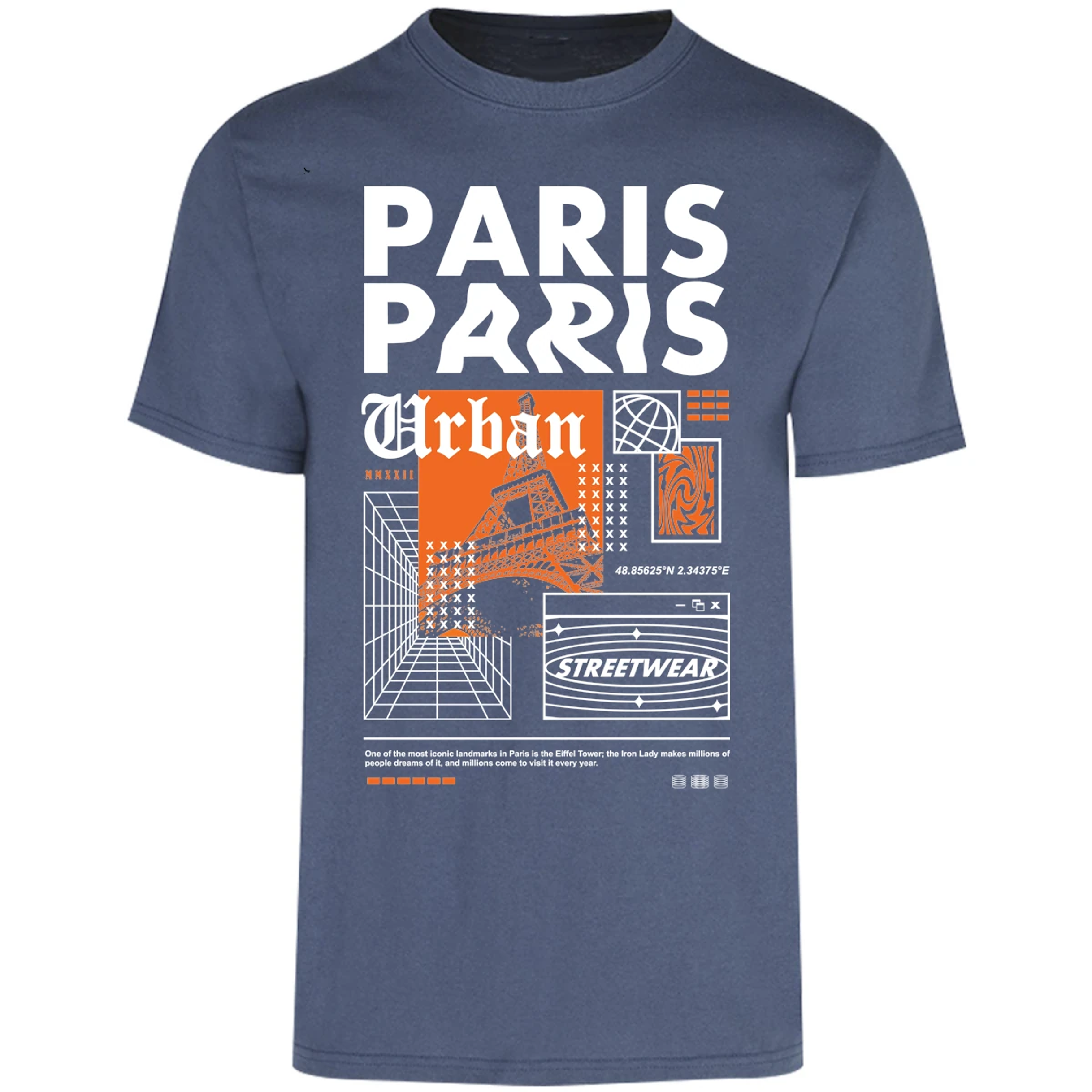 Playera Urbano Style Paris Urban 89 para Adulto 16