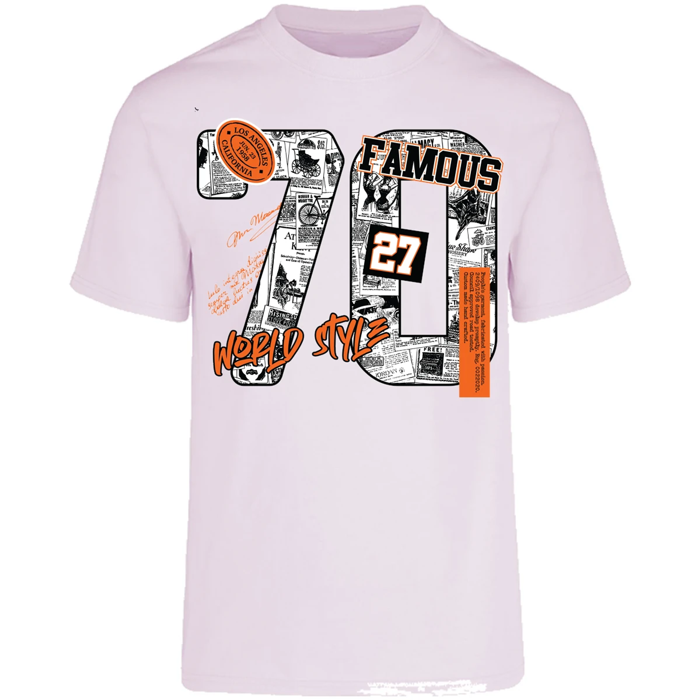 Playera Urbano Style Famous World Style 428 para Adulto 20