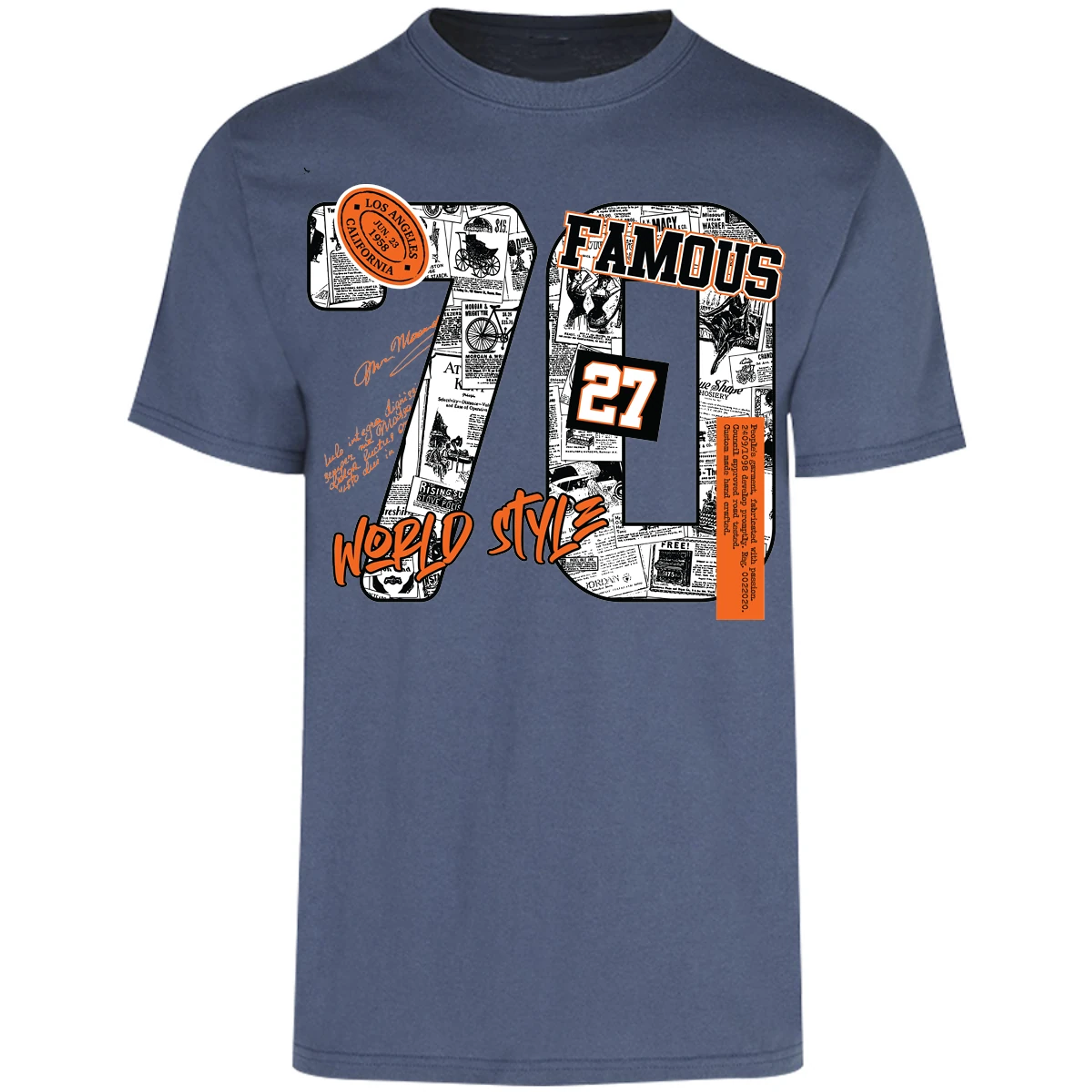 Playera Urbano Style Famous World Style 428 para Adulto 30