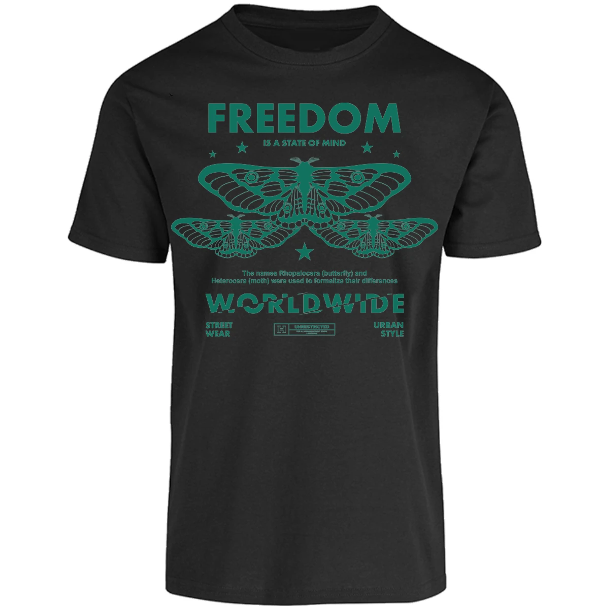 Playera Urbano Style Freedom Butterfly 444 para Adulto 27
