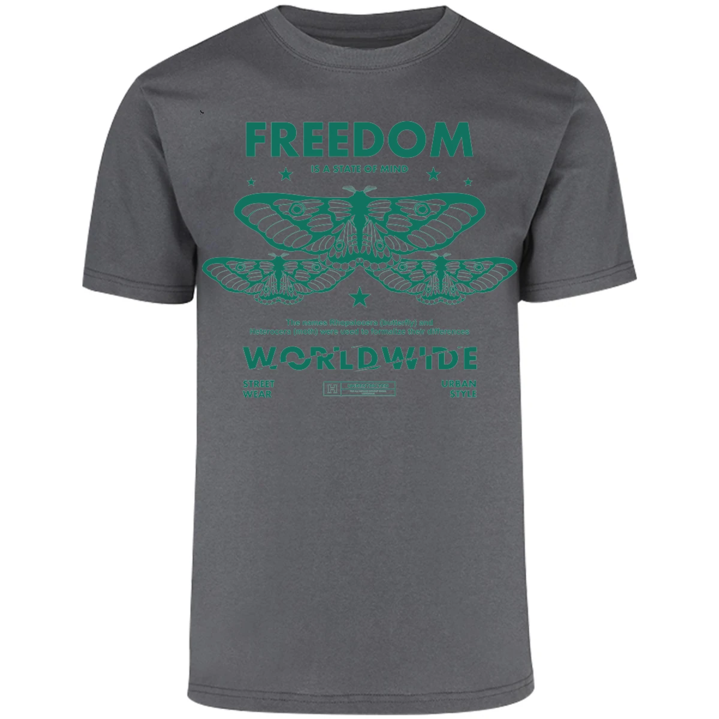 Playera Urbano Style Freedom Butterfly 444 para Adulto 26