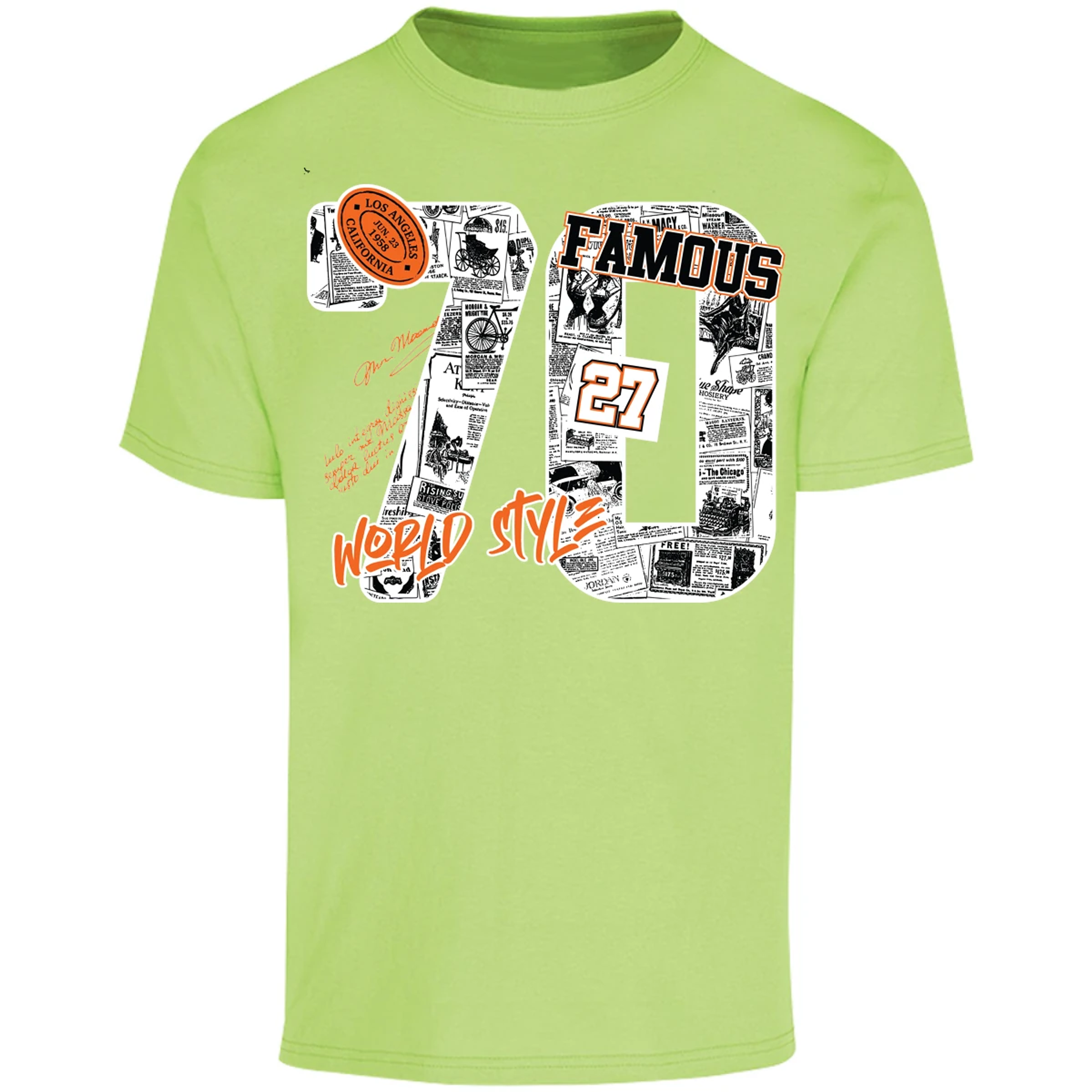 Playera Urbano Style Famous World Style 427 para Adulto 20