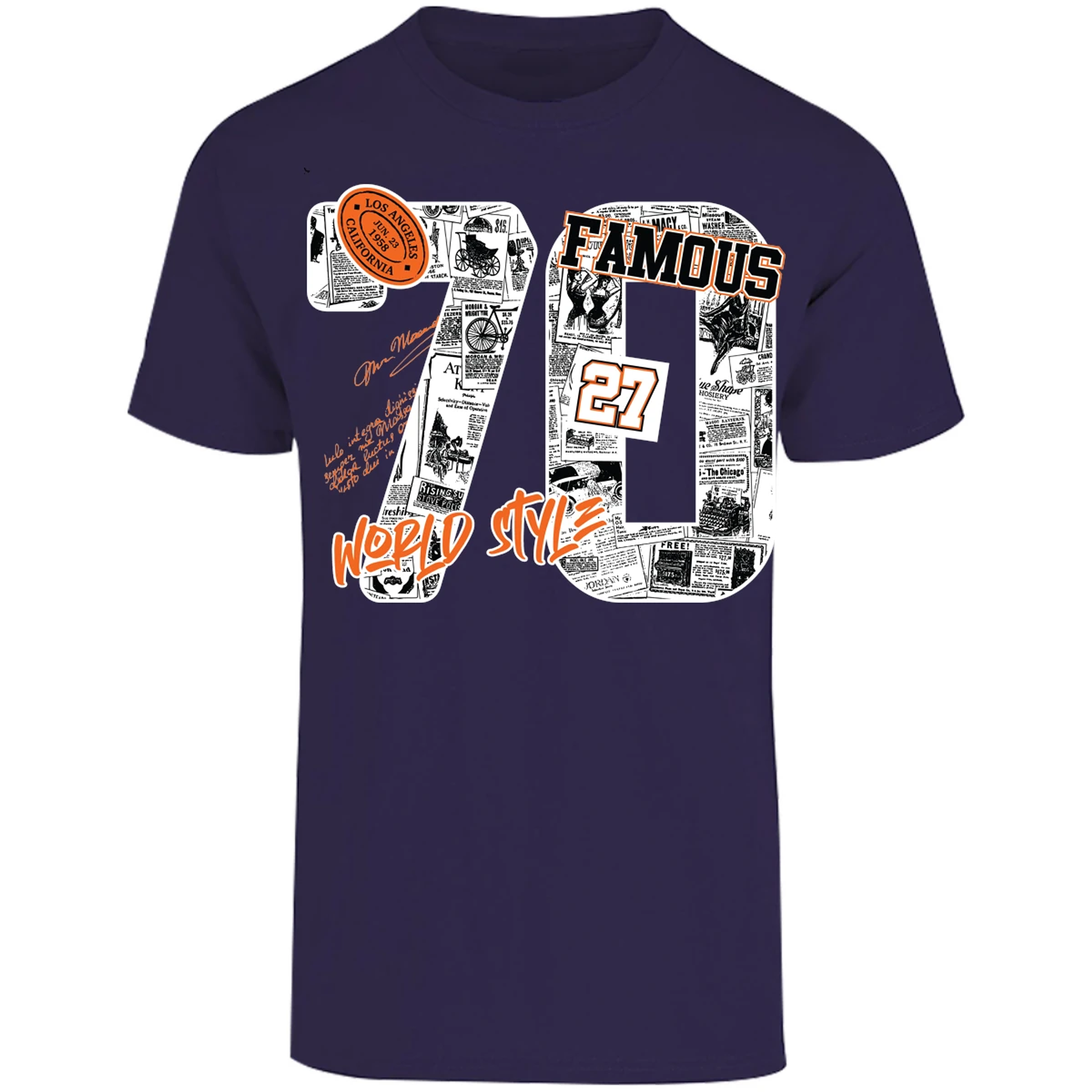 Playera Urbano Style Famous World Style 427 para Adulto 1