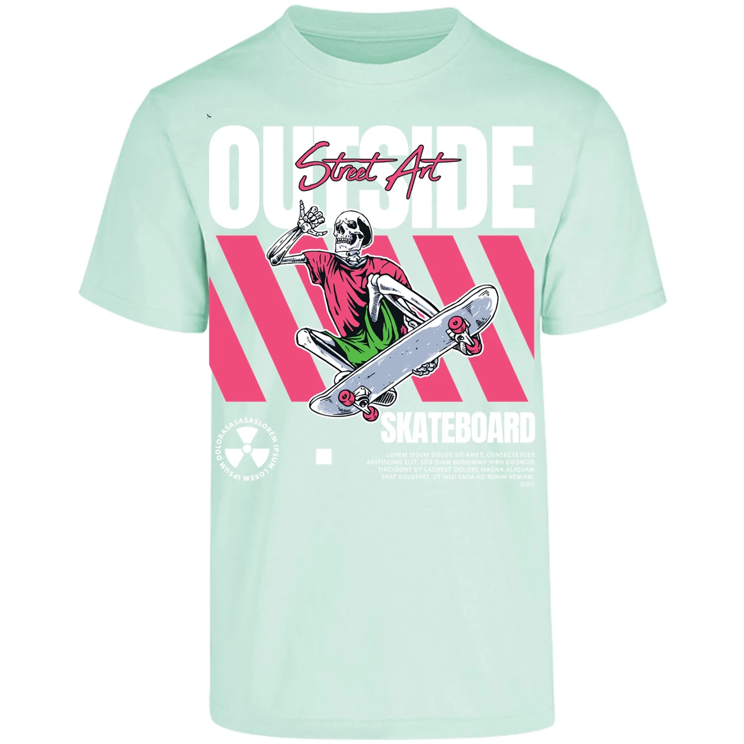 Playera Urbano Style Skateboard Outside 45 para Adulto 17