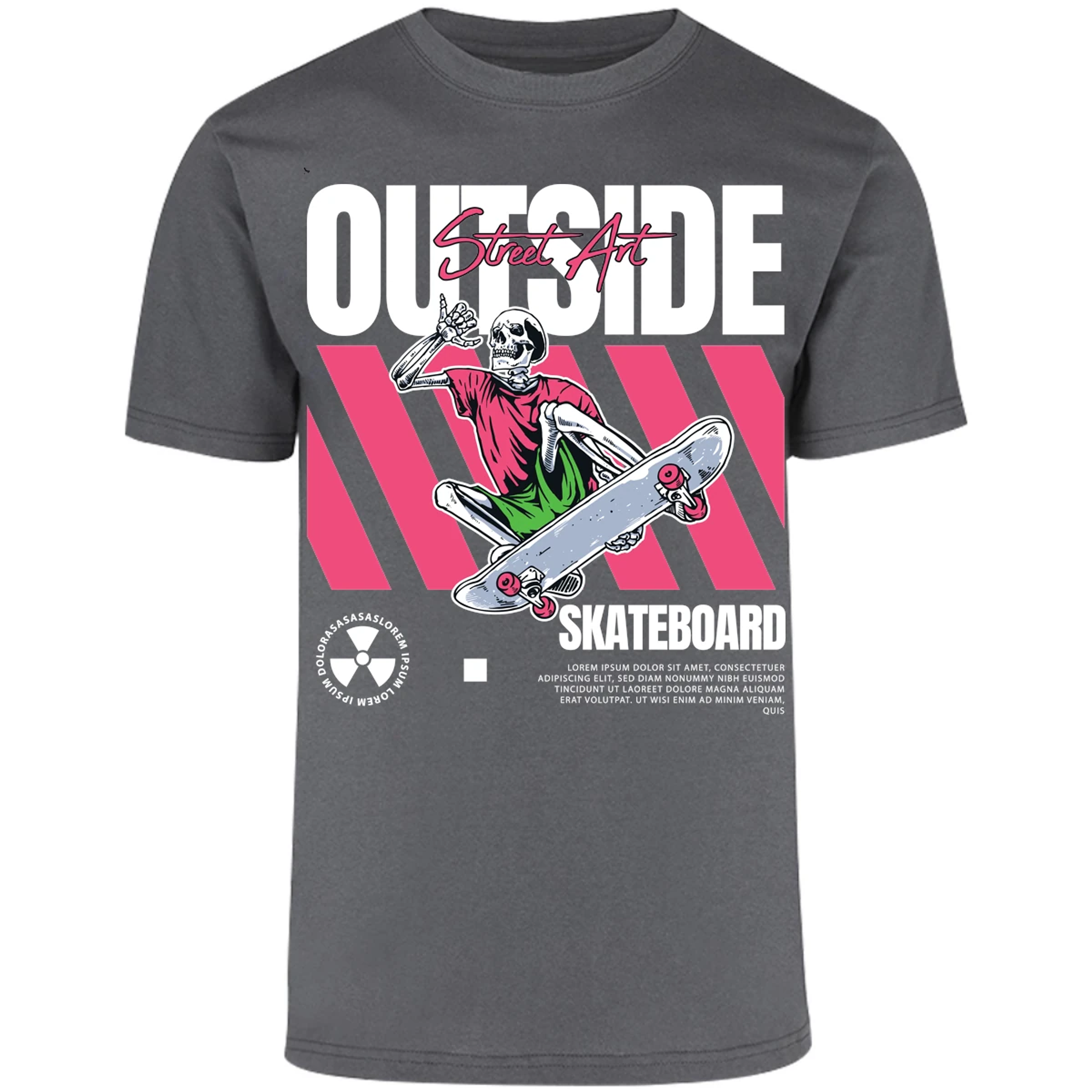 Playera Urbano Style Skateboard Outside 45 para Adulto 30