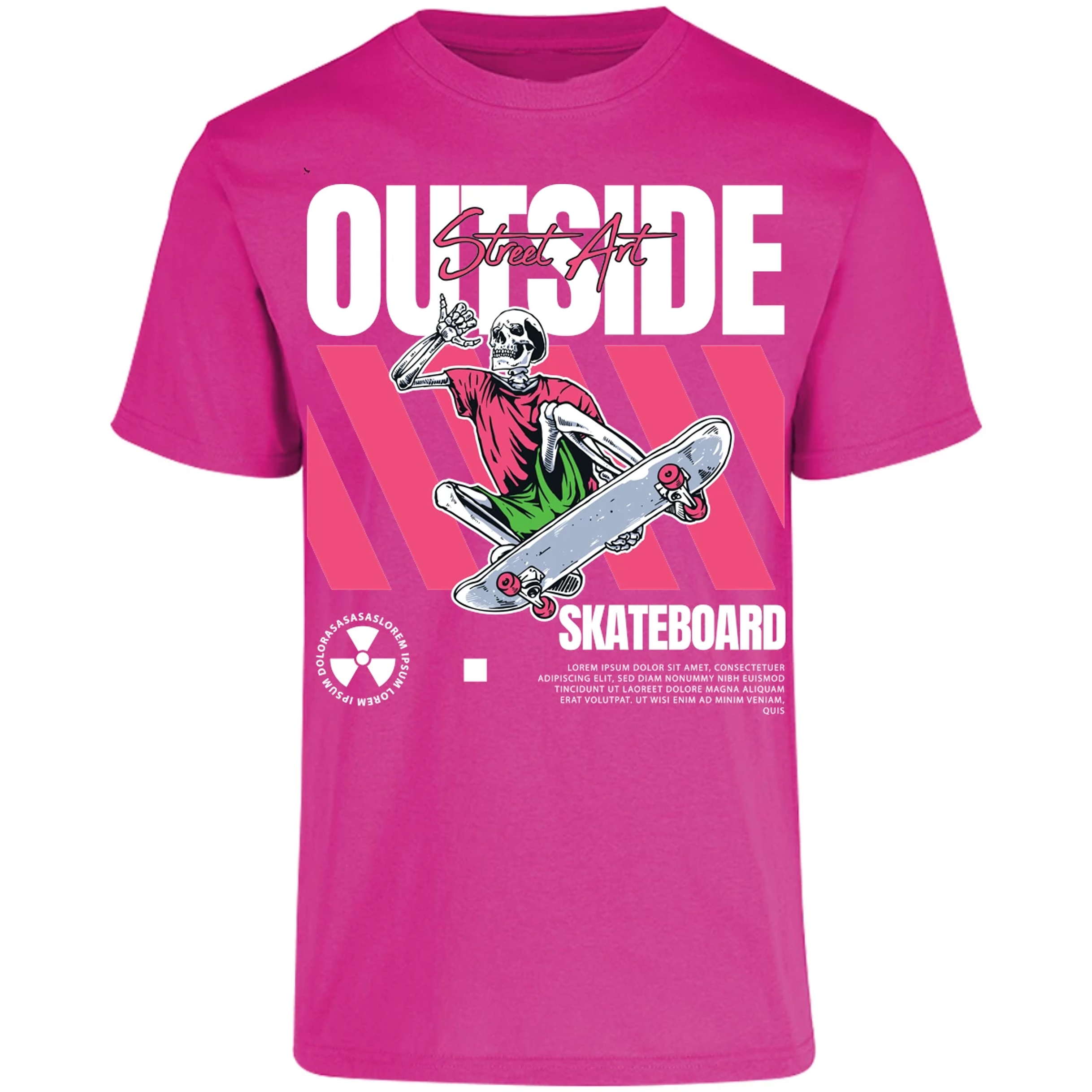 Playera Urbano Style Skateboard Outside 45 para Adulto 26