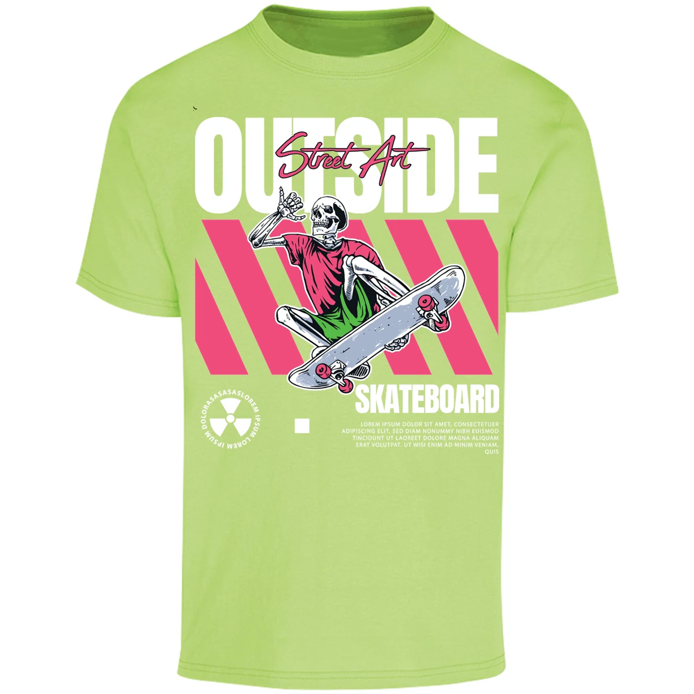 Playera Urbano Style Skateboard Outside 45 para Adulto 23