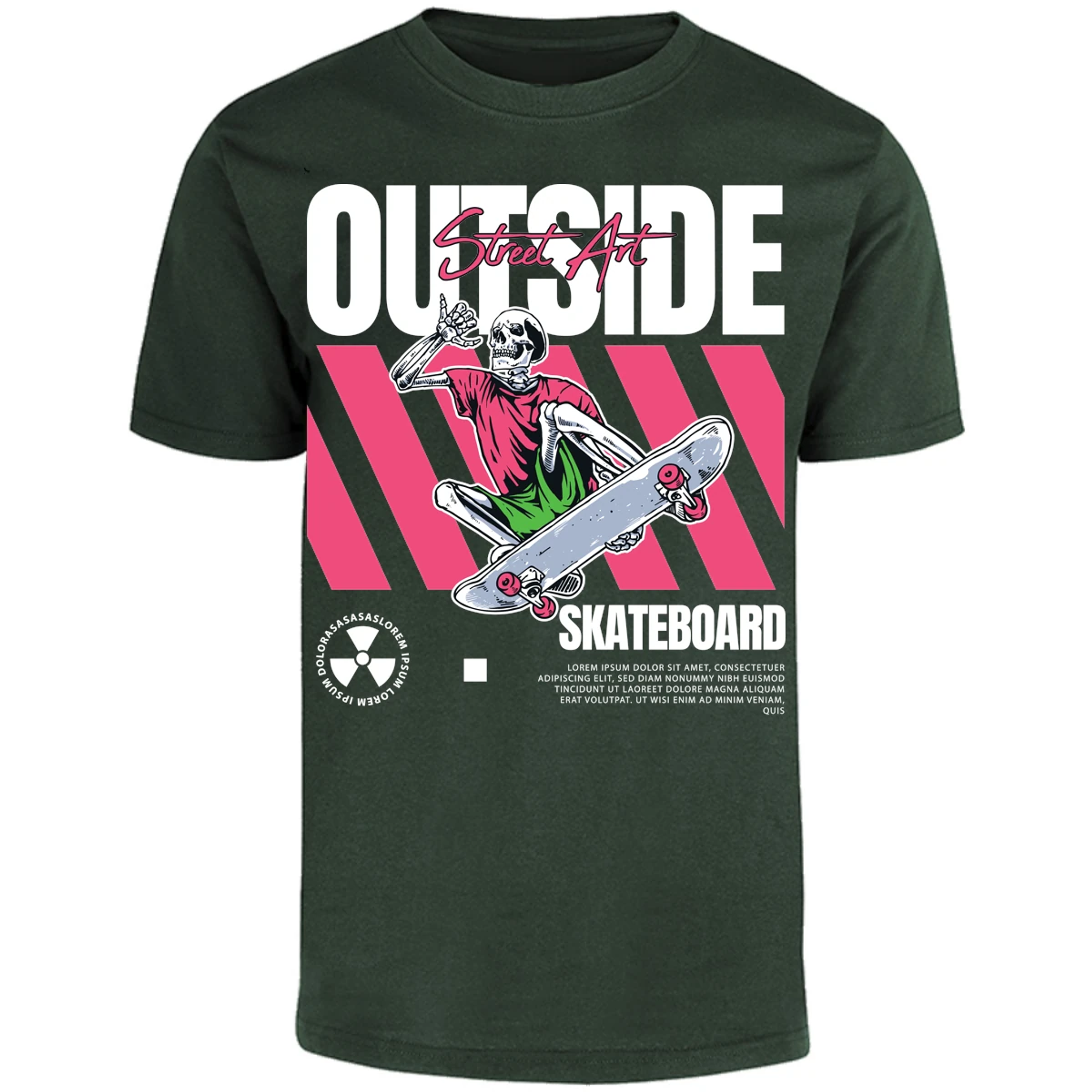 Playera Urbano Style Skateboard Outside 45 para Adulto 1