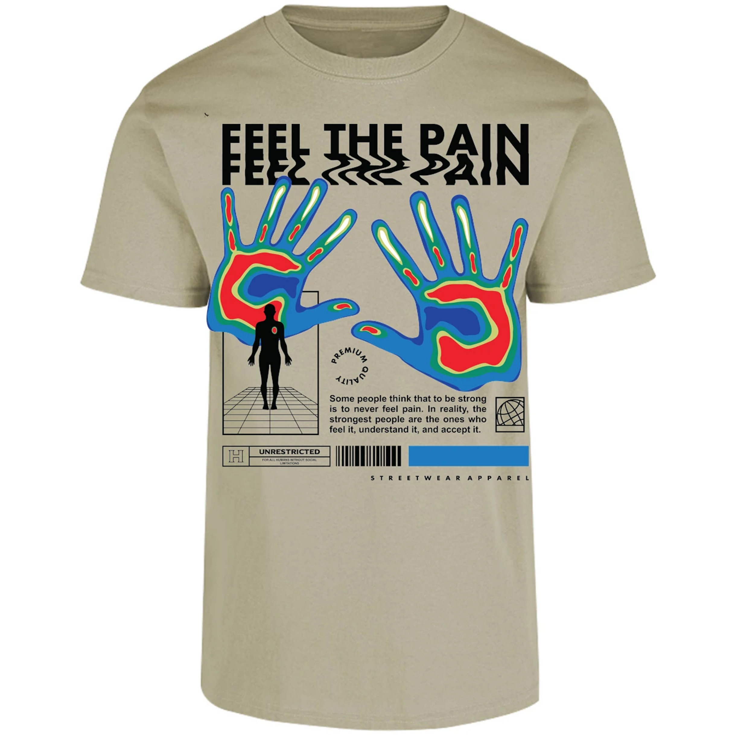 Playera Urbano Style Unrestricted Without Reality 142 para Adulto 28