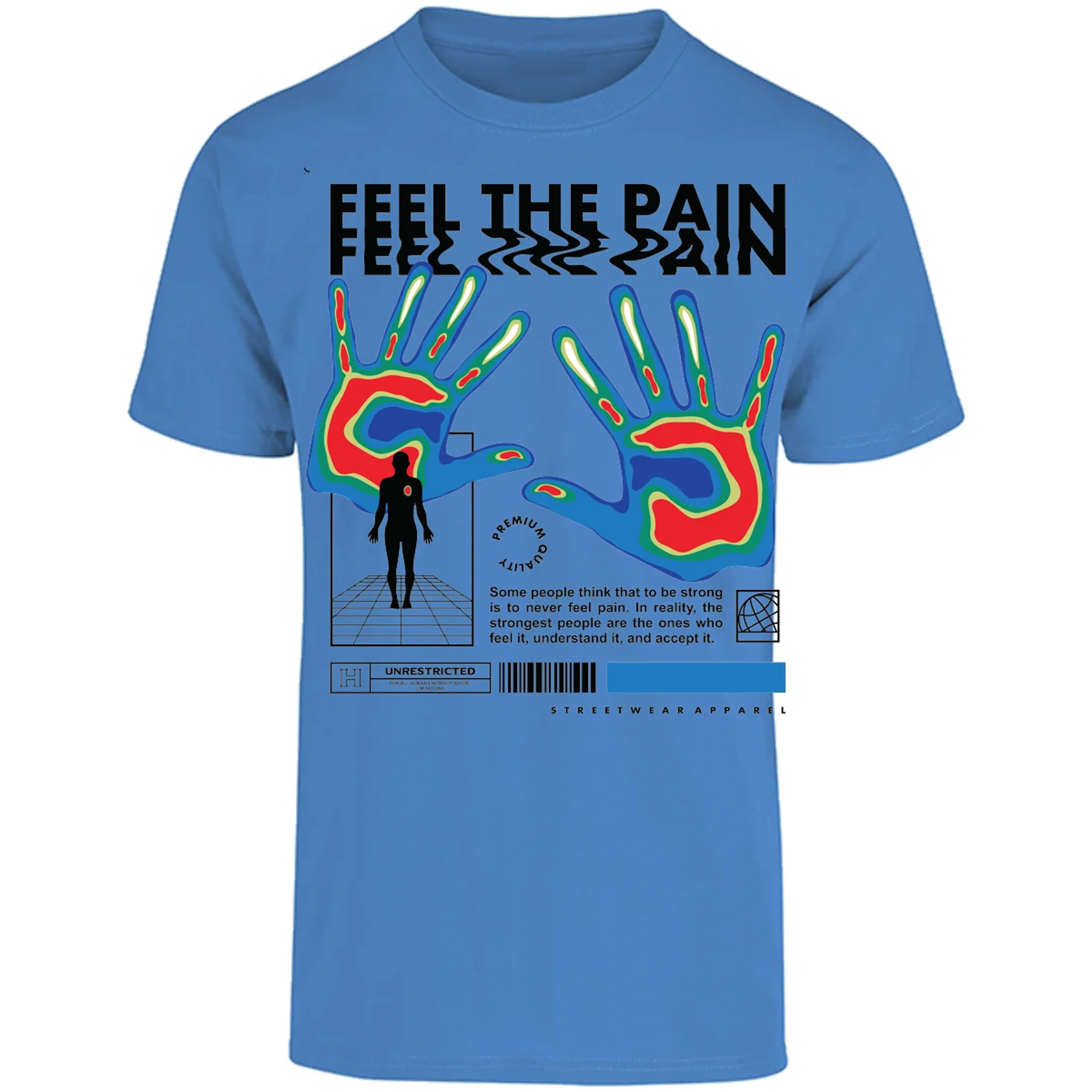 Playera Urbano Style Unrestricted Without Reality 142 para Adulto 18