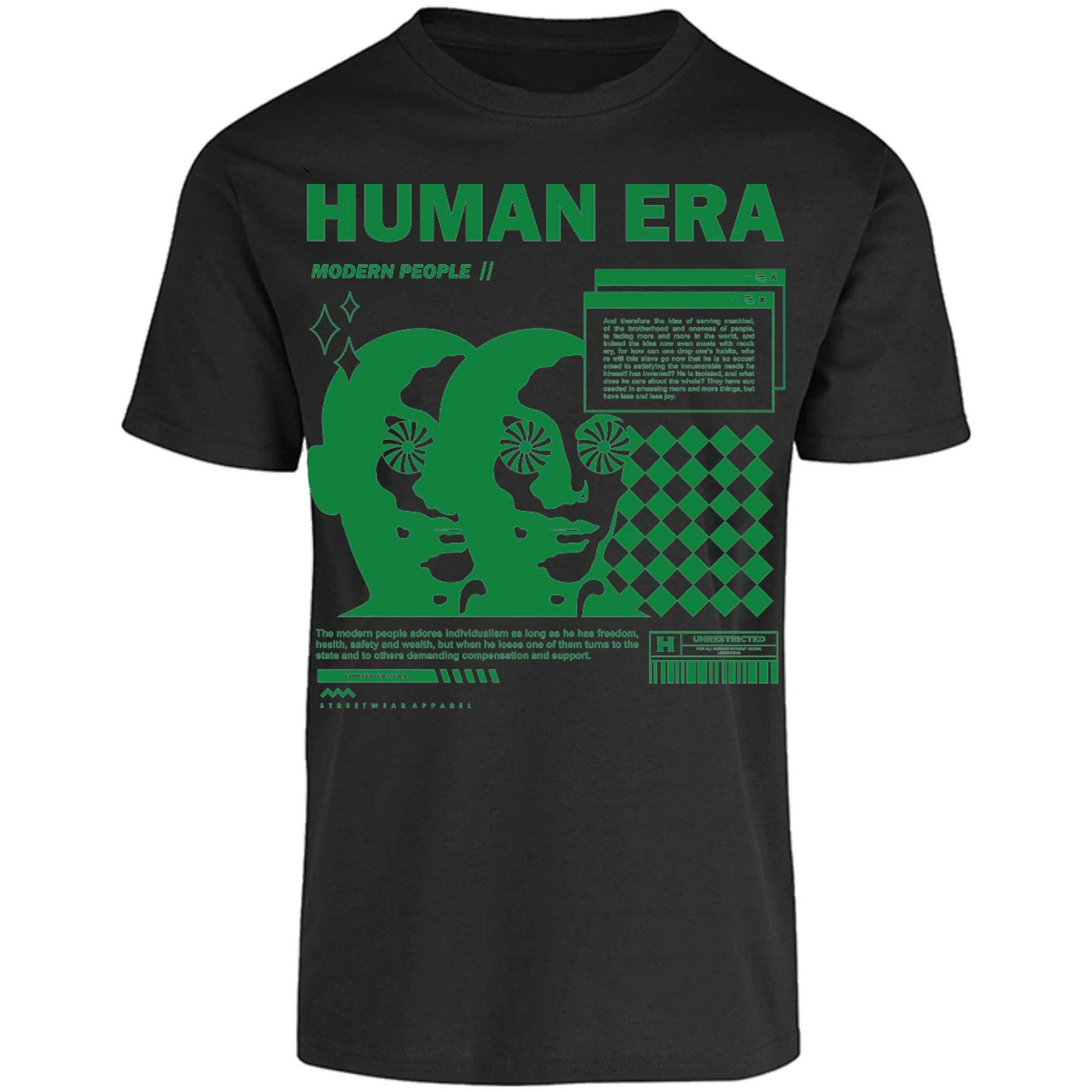 Playera Urbano Style Human Era Modern 234 para Adulto 10