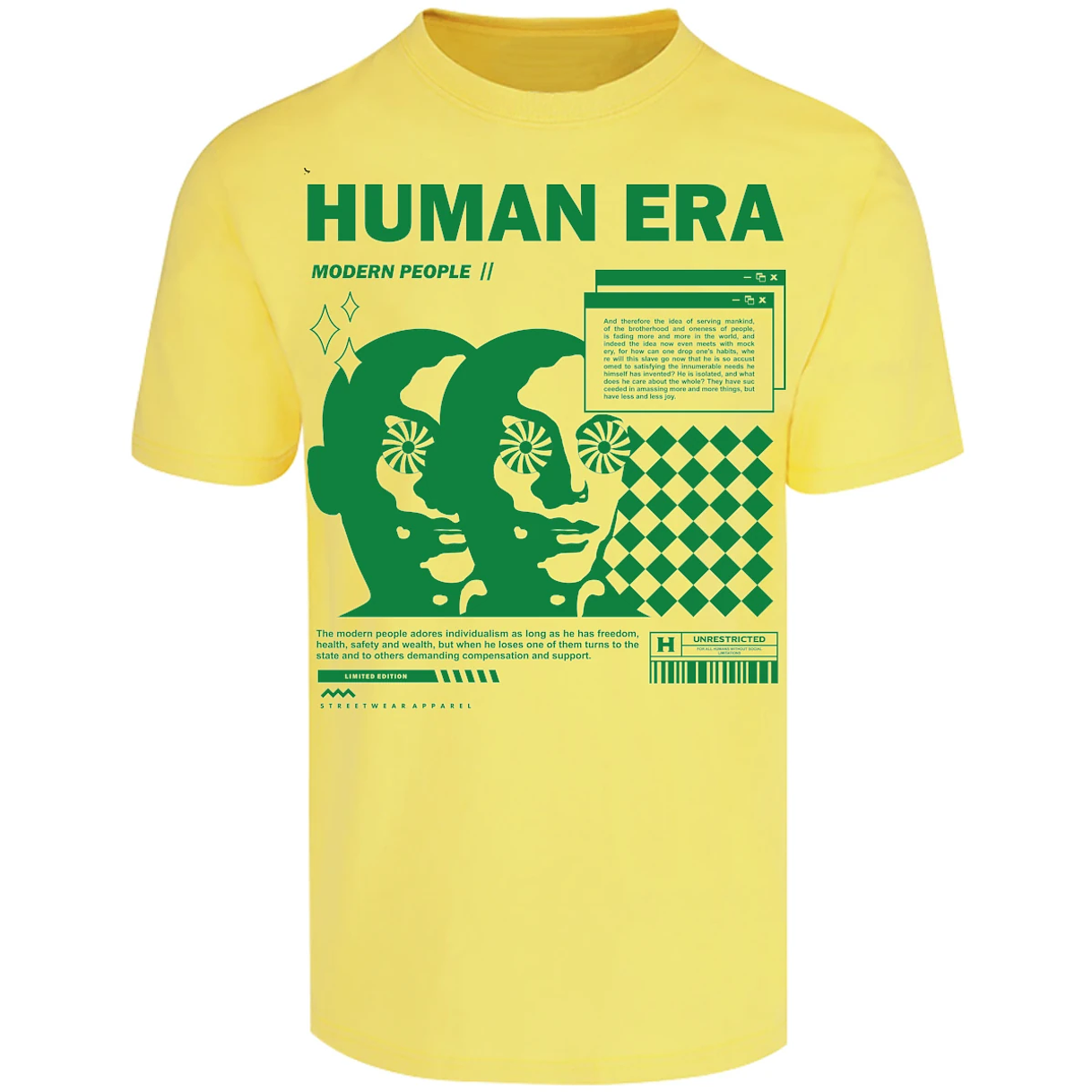Playera Urbano Style Human Era Modern 234 para Adulto 3