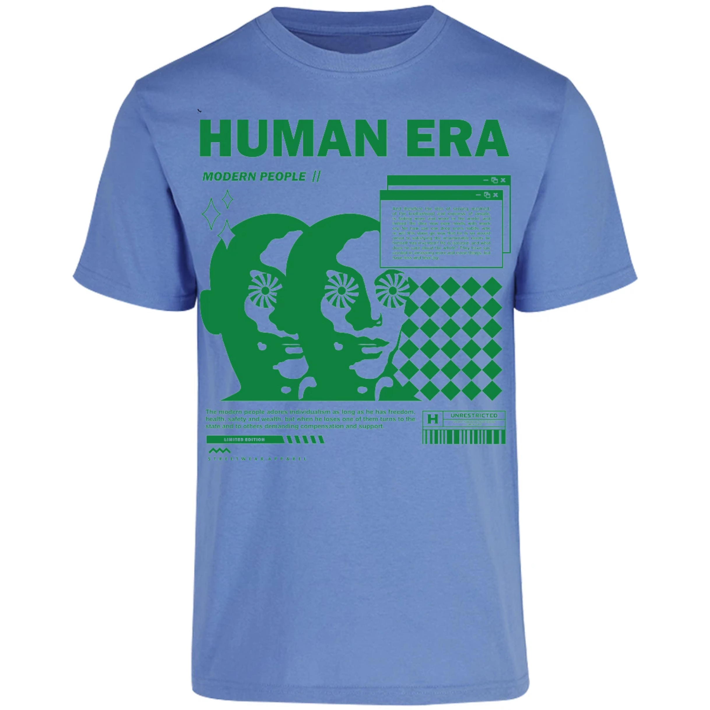 Playera Urbano Style Human Era Modern 234 para Adulto 24