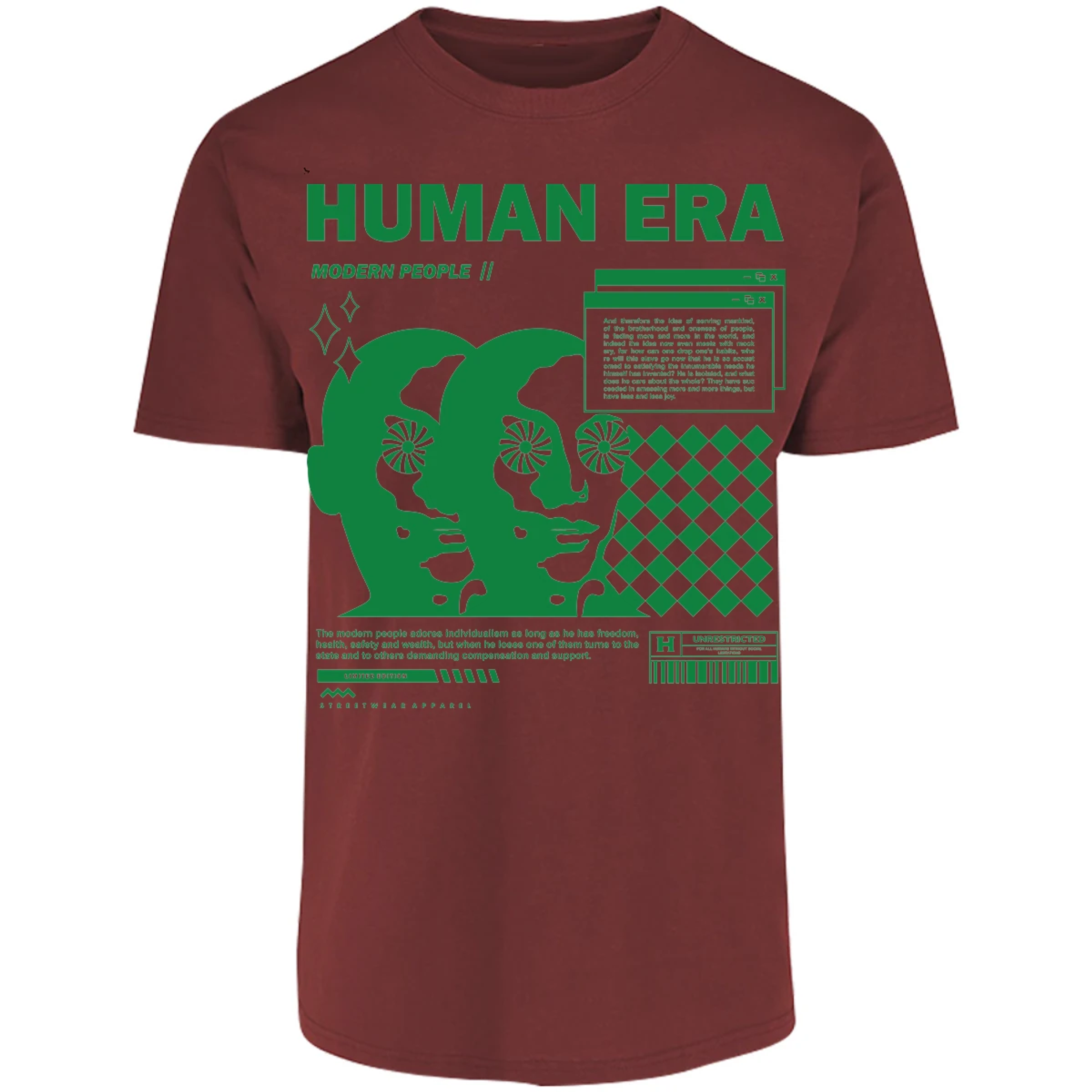 Playera Urbano Style Human Era Modern 234 para Adulto 9