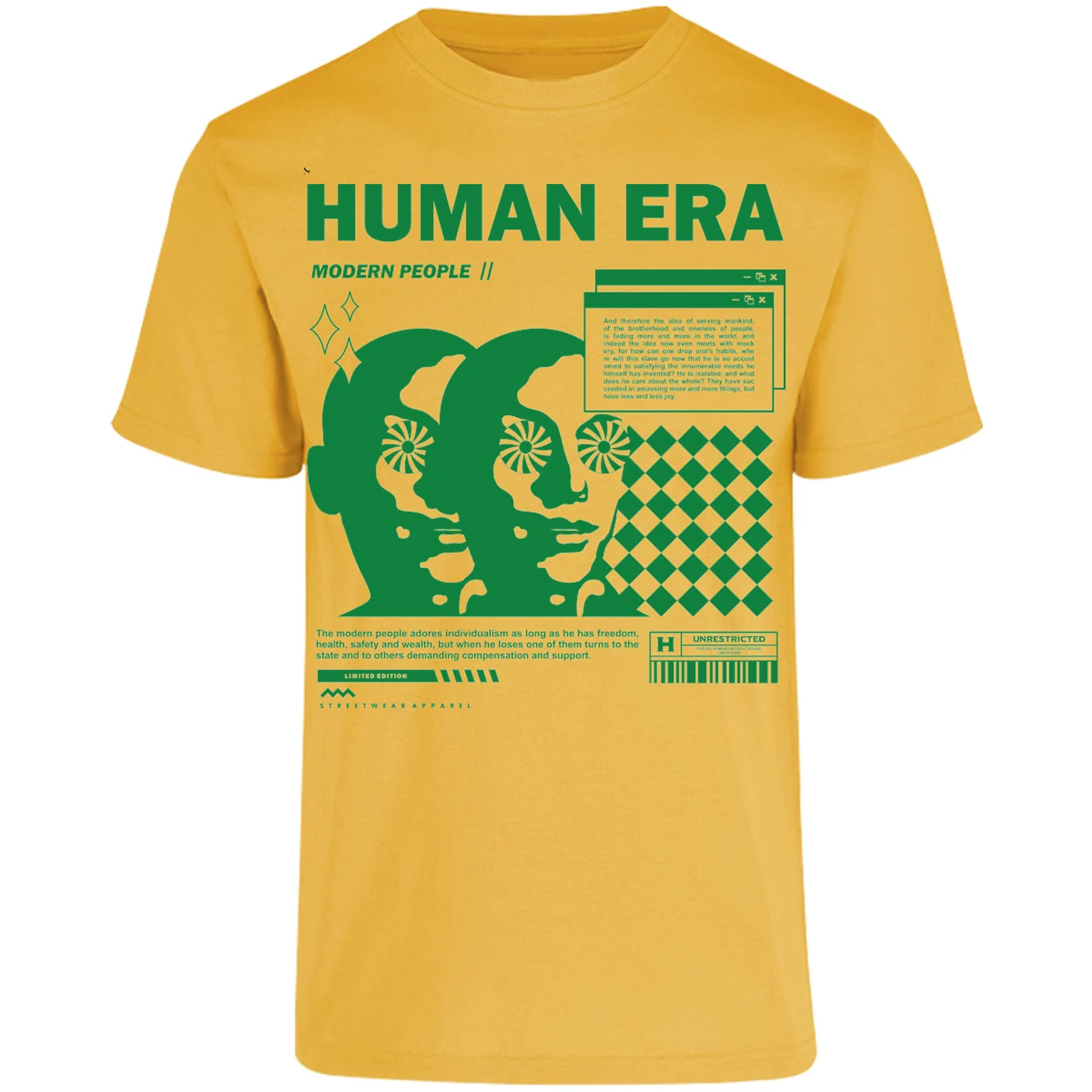 Playera Urbano Style Human Era Modern 234 para Adulto 12