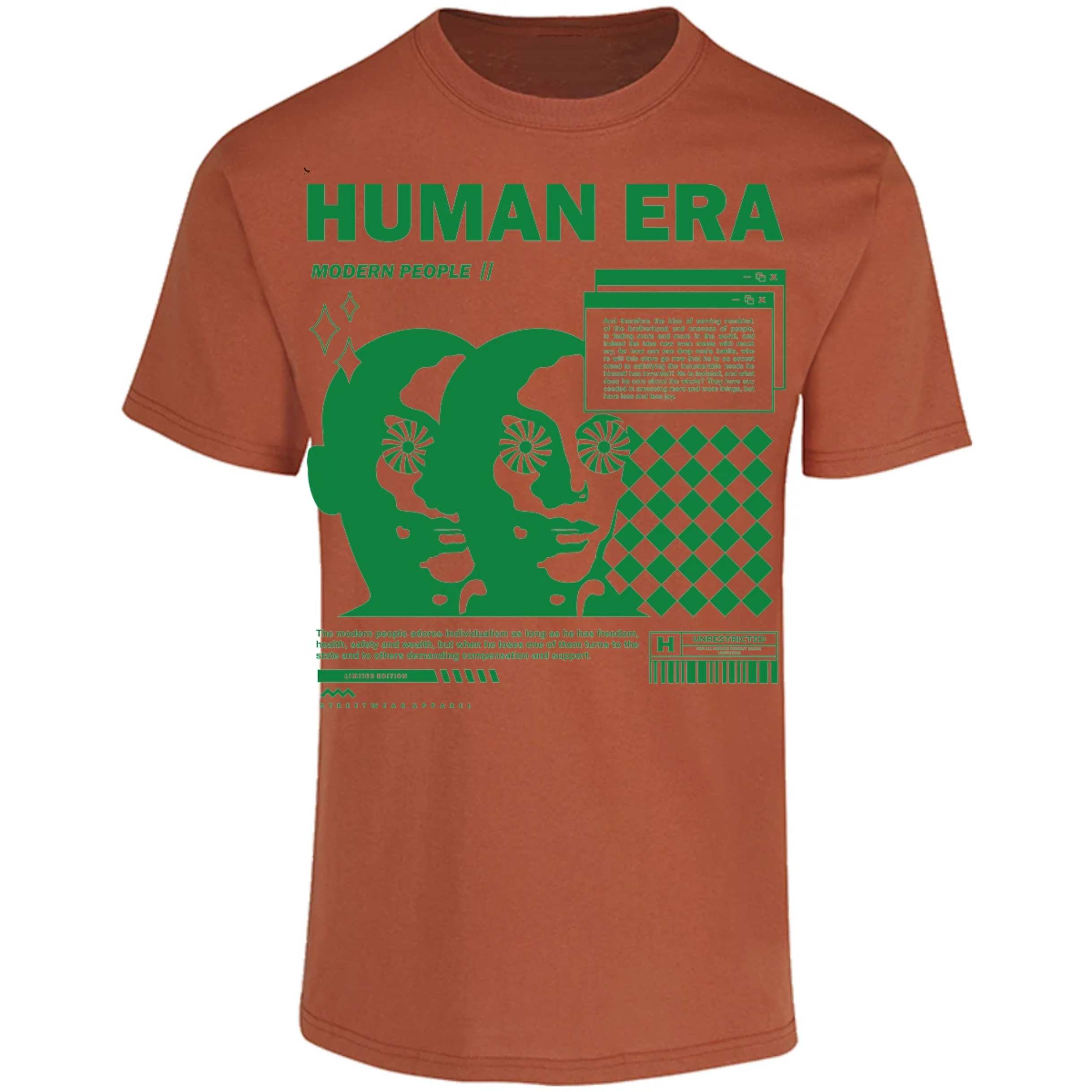 Playera Urbano Style Human Era Modern 234 para Adulto 16