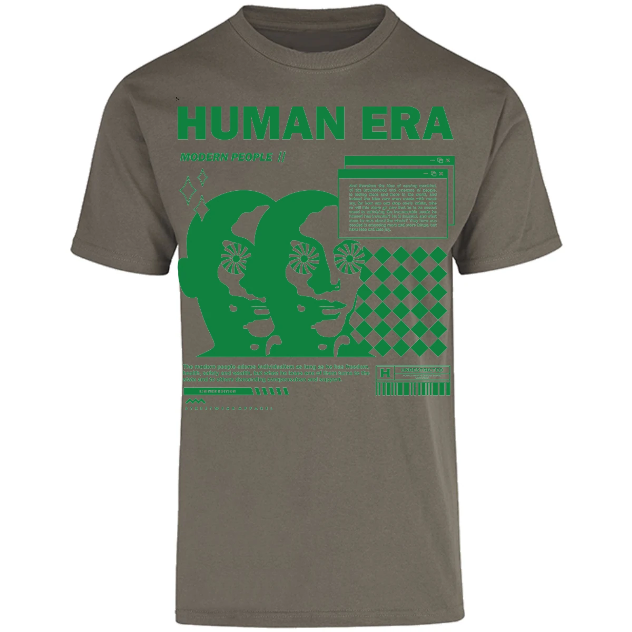 Playera Urbano Style Human Era Modern 234 para Adulto 26