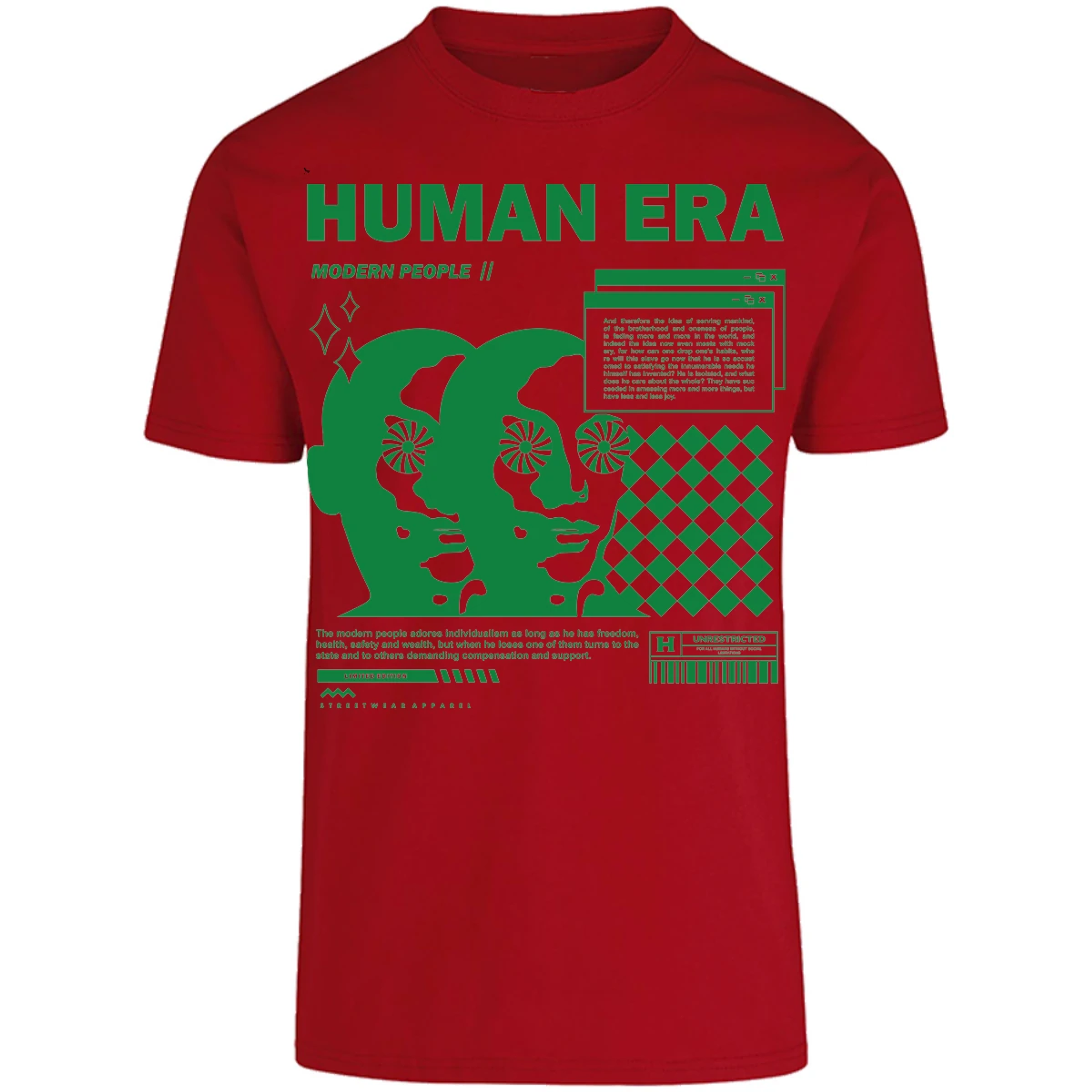 Playera Urbano Style Human Era Modern 234 para Adulto 27