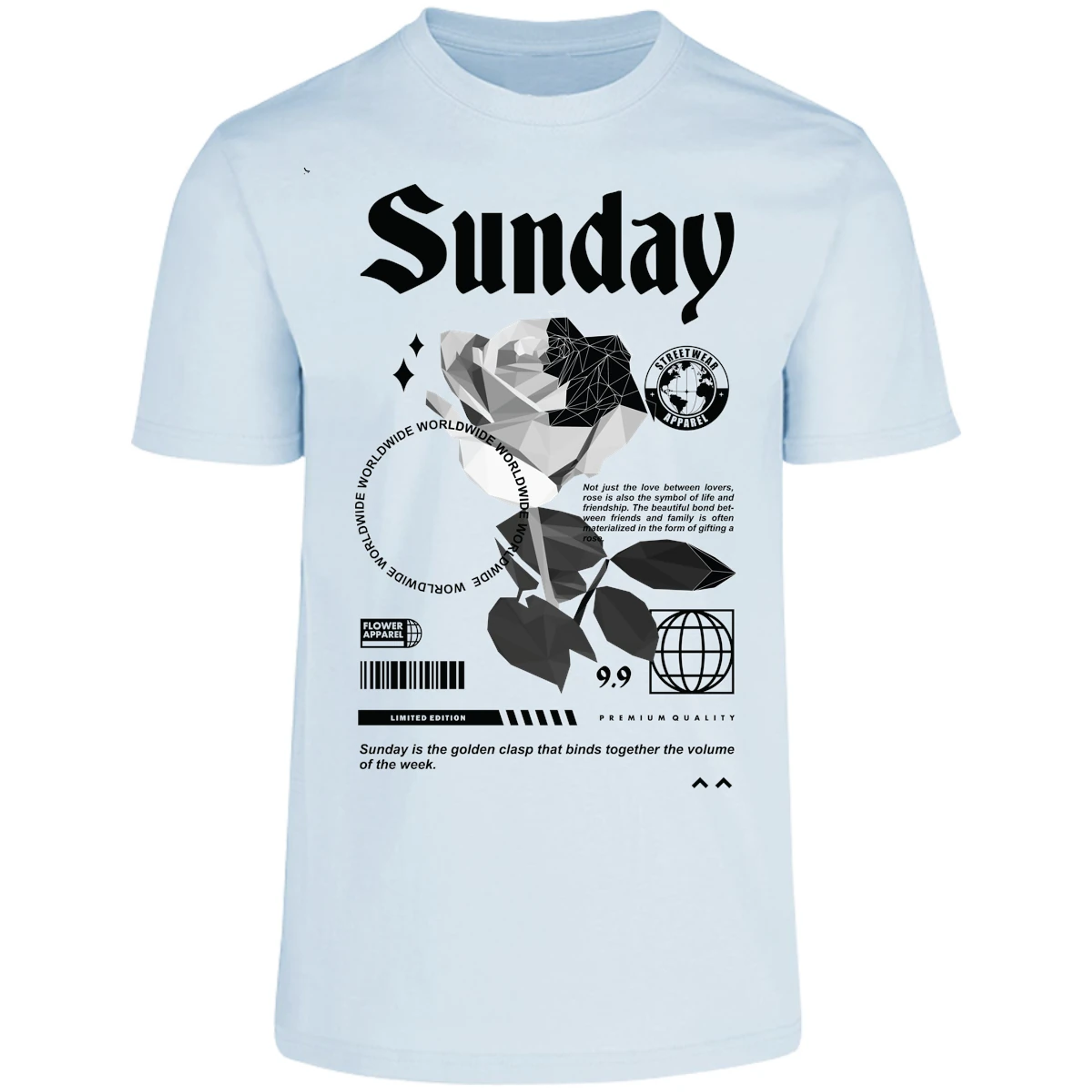Playera Urbano Style Sunday Golden Together 476 para Adulto 15