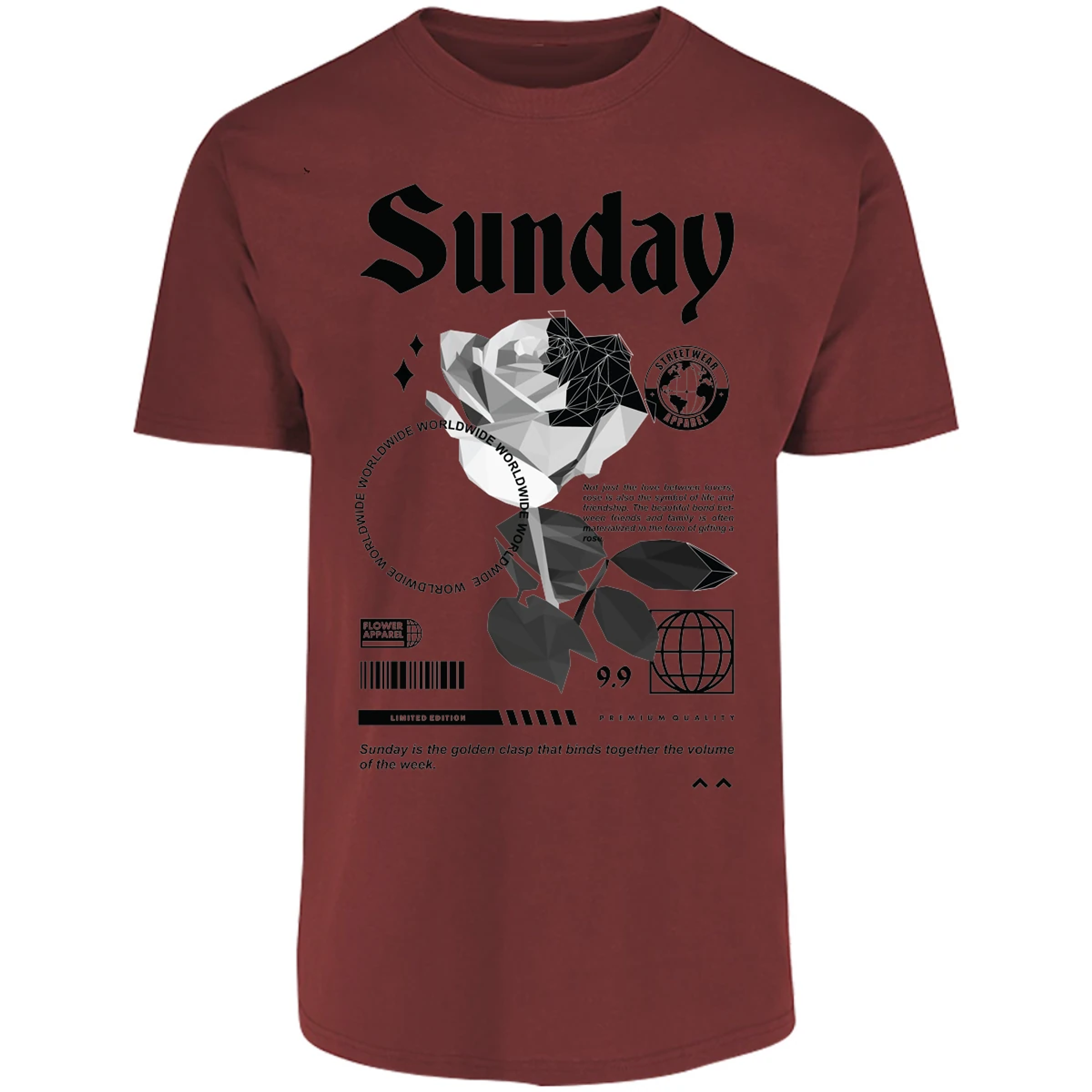 Playera Urbano Style Sunday Golden Together 476 para Adulto 20