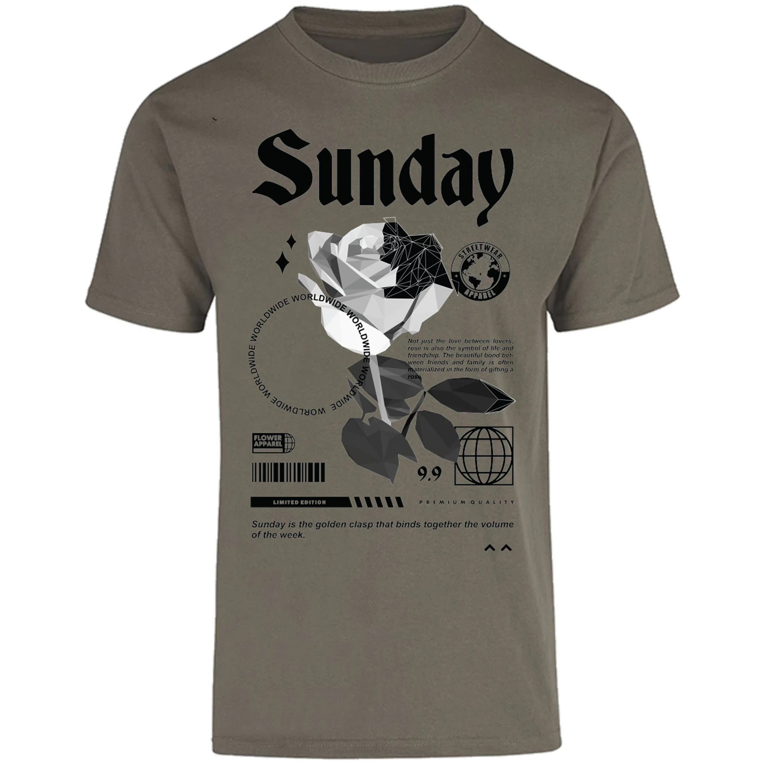 Playera Urbano Style Sunday Golden Together 476 para Adulto 7