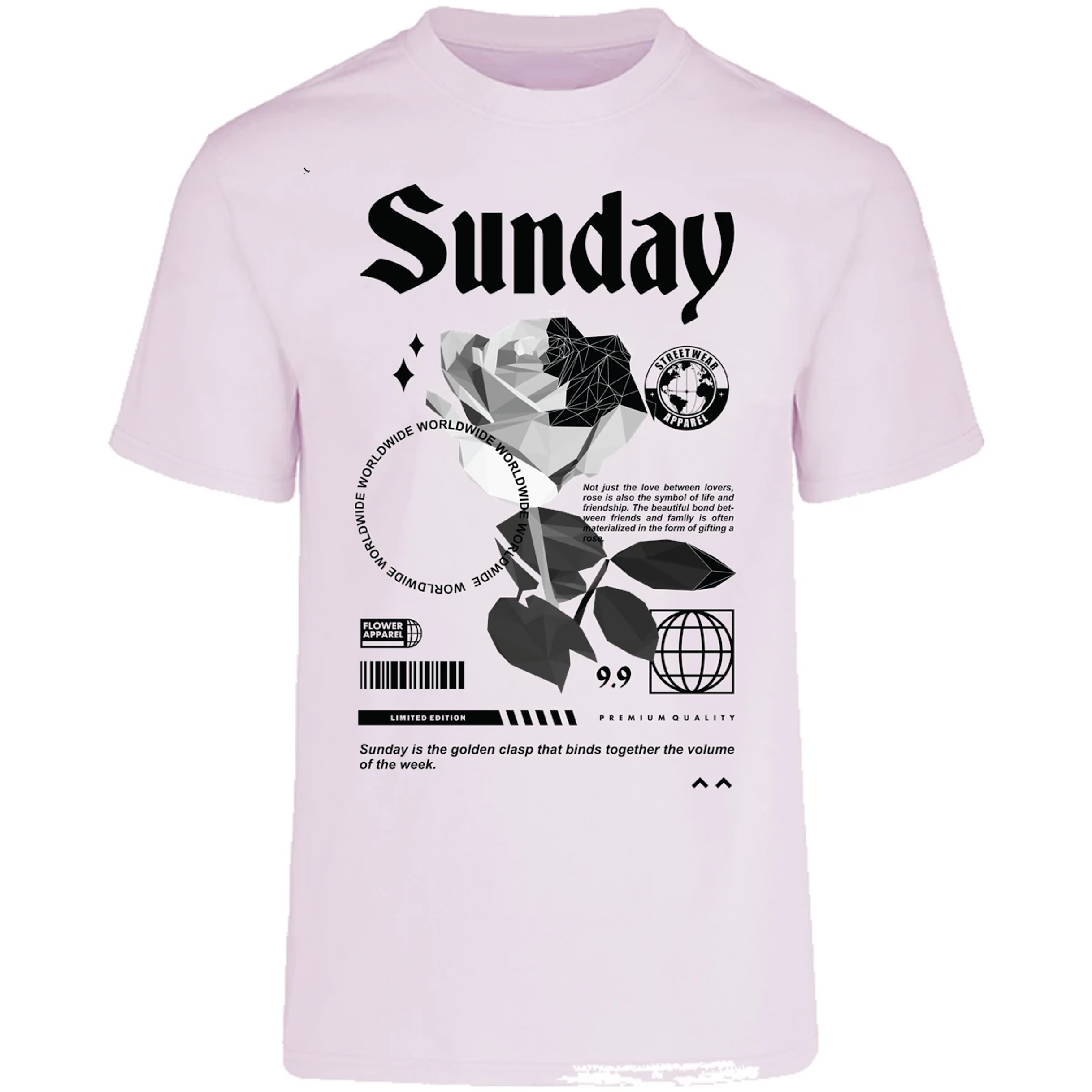 Playera Urbano Style Sunday Golden Together 476 para Adulto 18