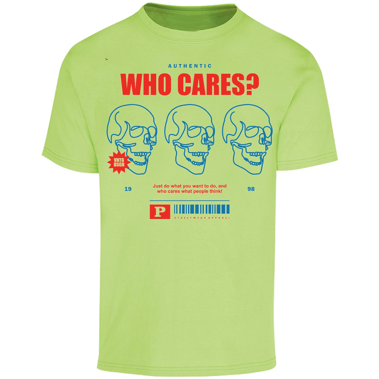 Playera Urbano Style Who Cares 329 para Adulto 25