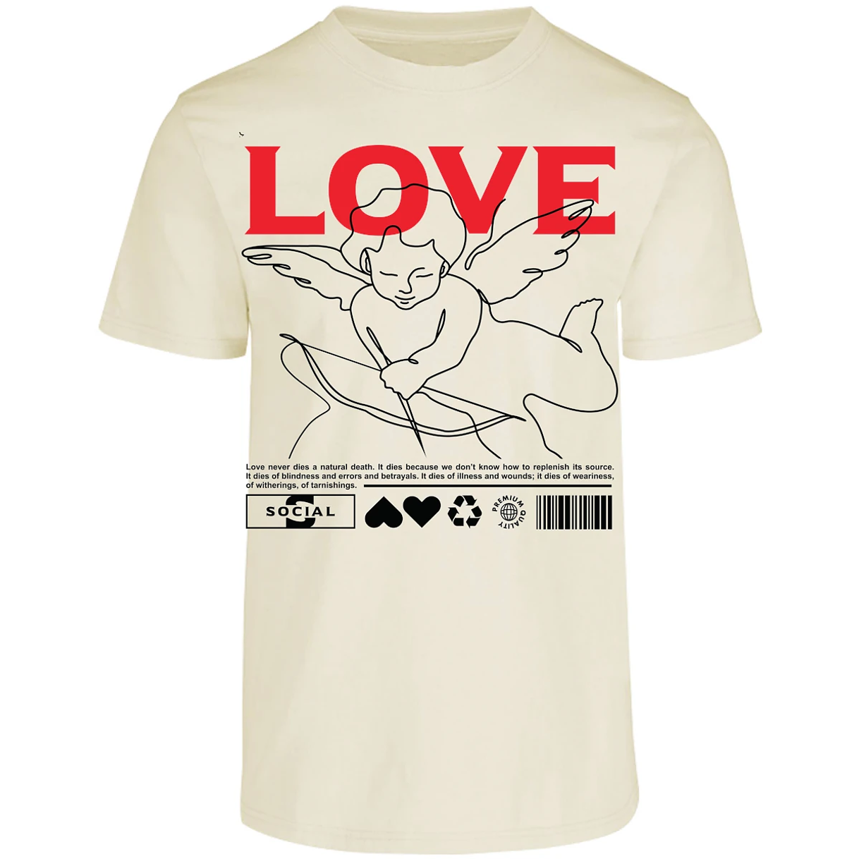 Playera Urbano Style Love 12 para Adulto 25