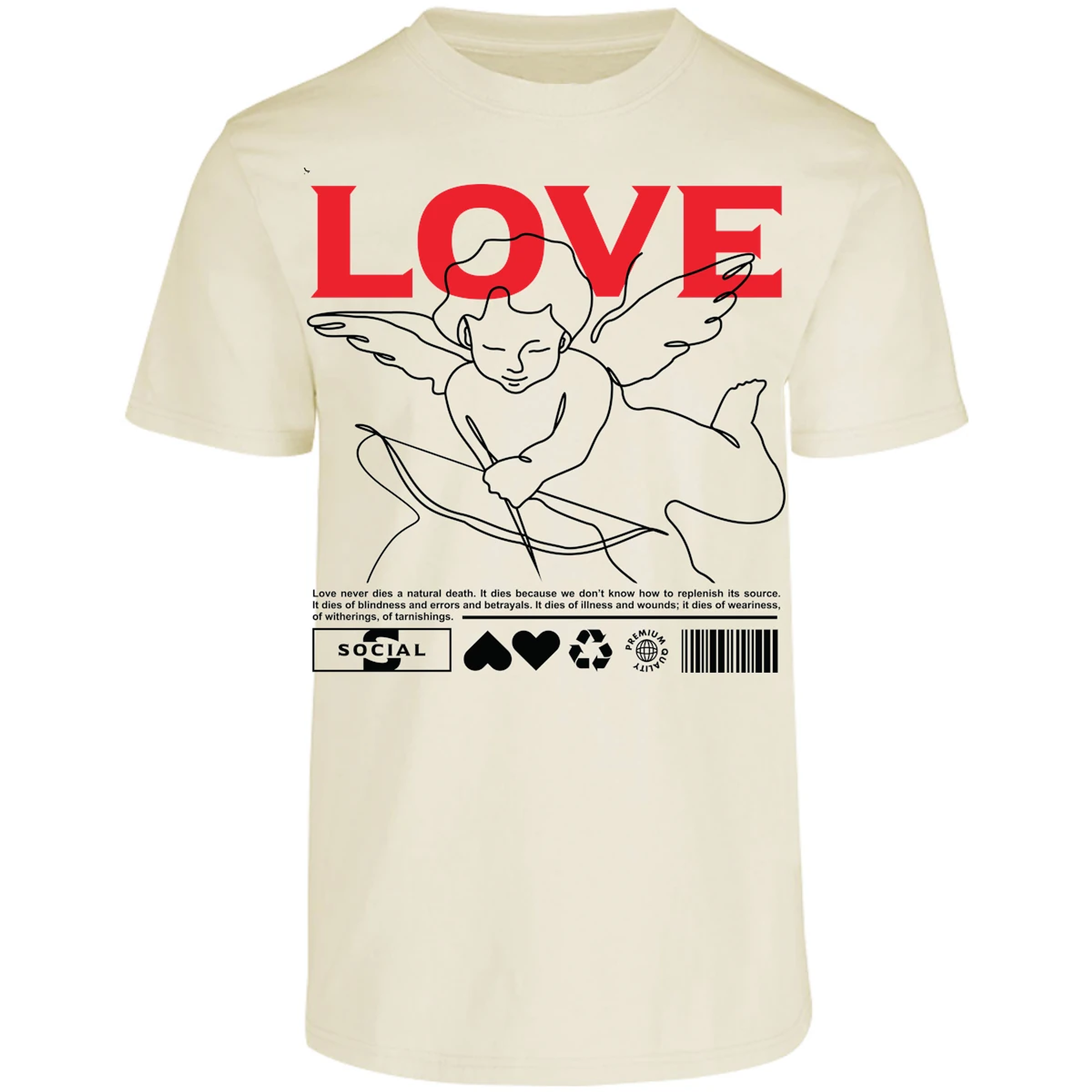 Playera Urbano Style Love 12 para Adulto 25