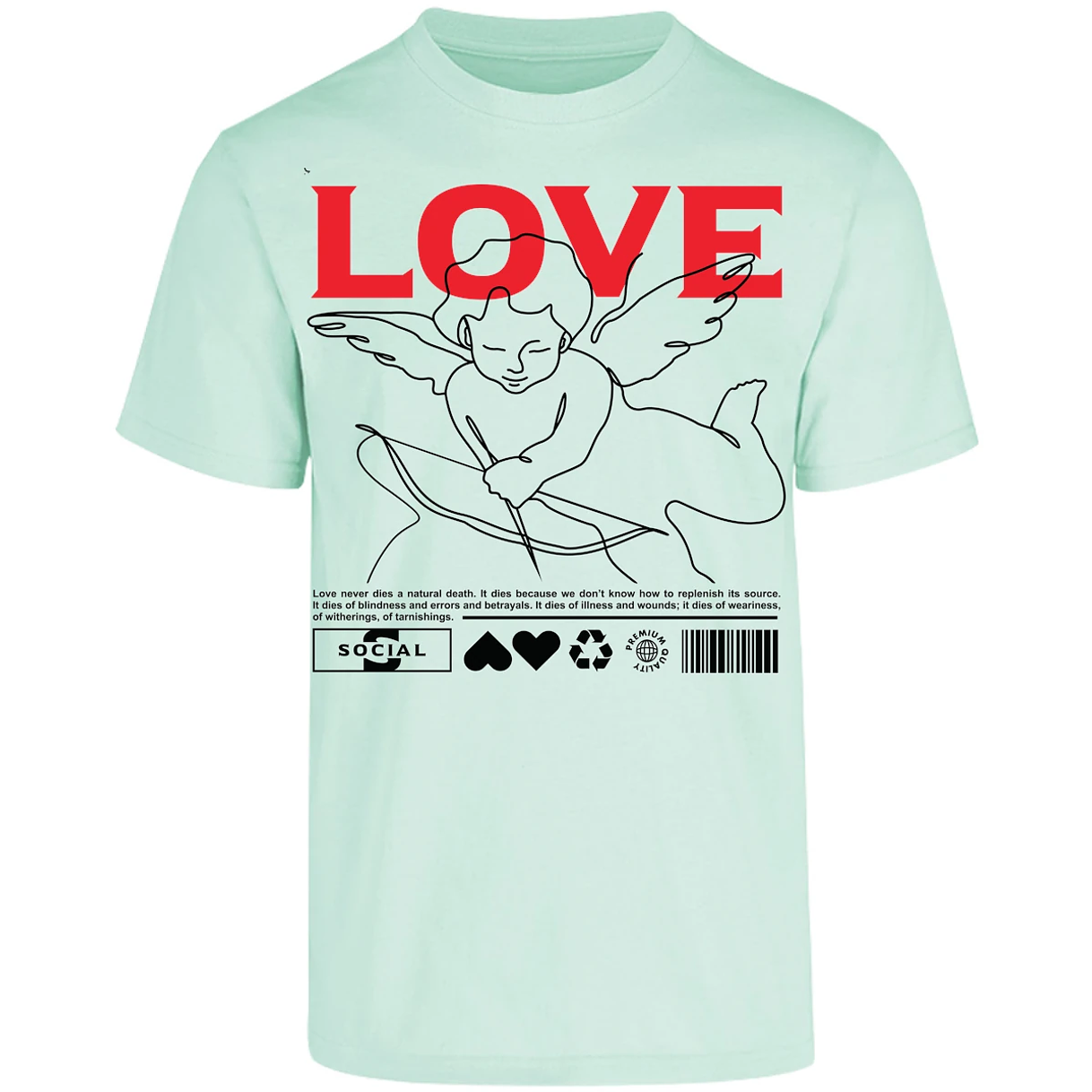 Playera Urbano Style Love 12 para Adulto 22