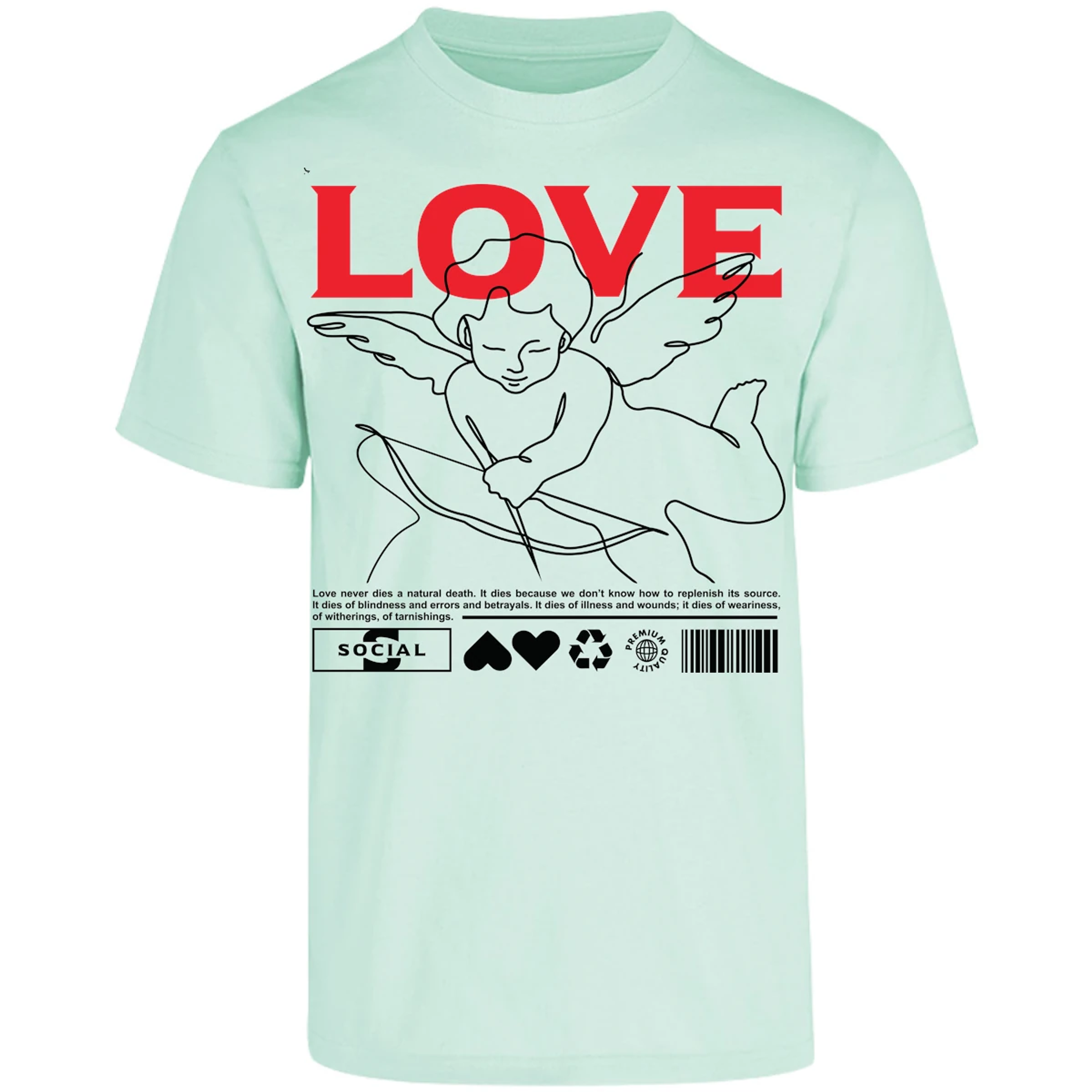 Playera Urbano Style Love 12 para Adulto 22